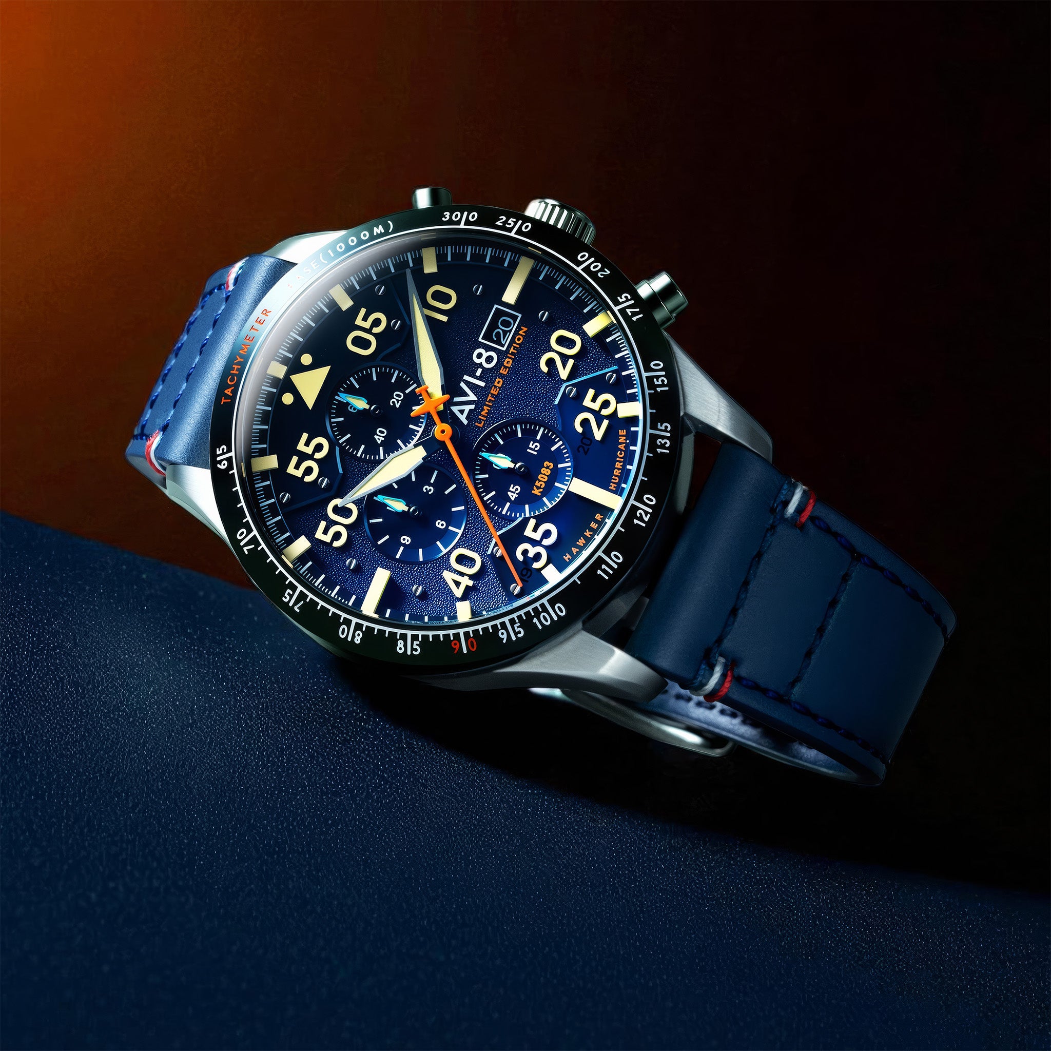 Hawker Hurricane 90th Anniversary Chronograph Limited Edition | 45 mm | Blue Horizon