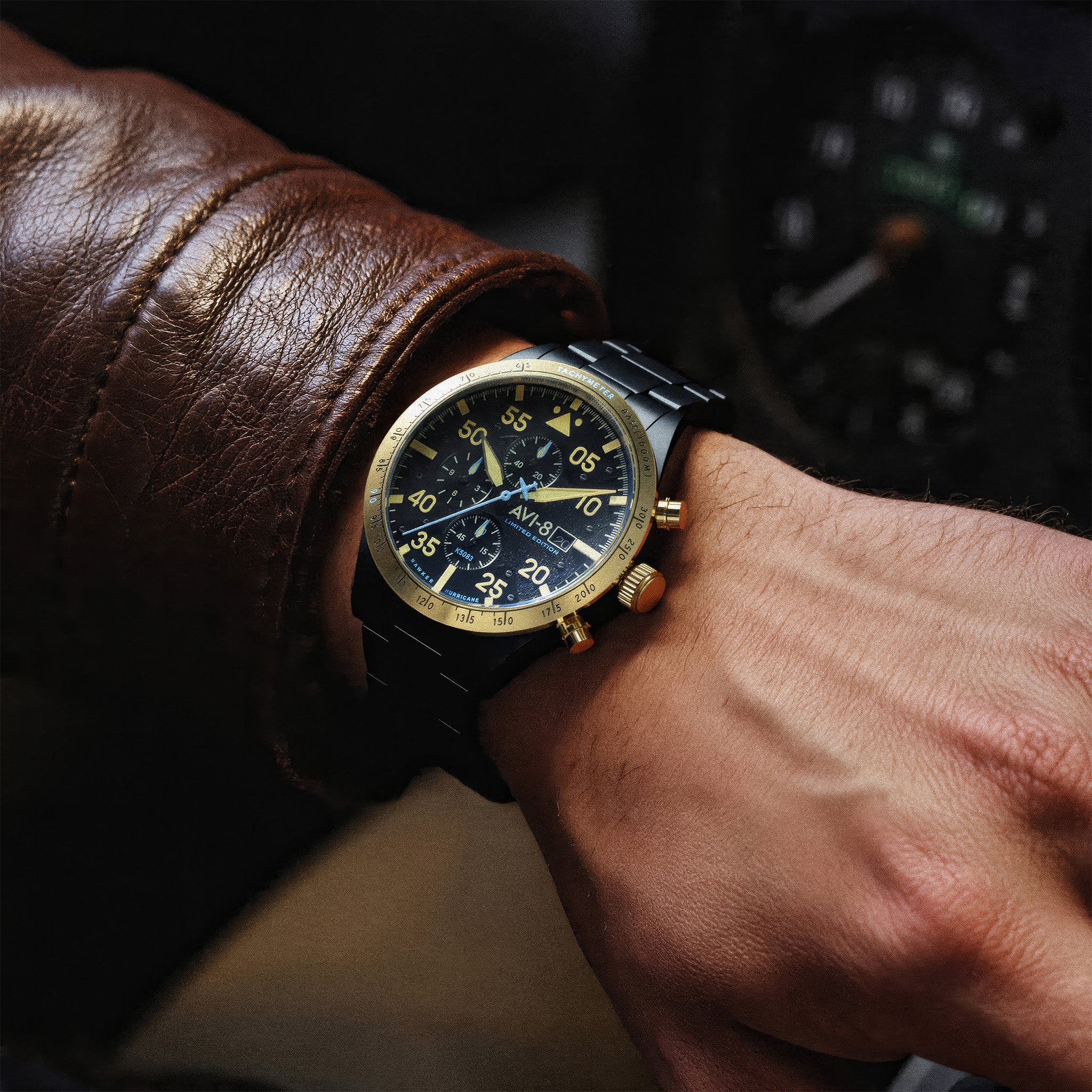 Hawker Hurricane 90th Anniversary Chronograph Limited Edition | 45 mm | Altitude Black