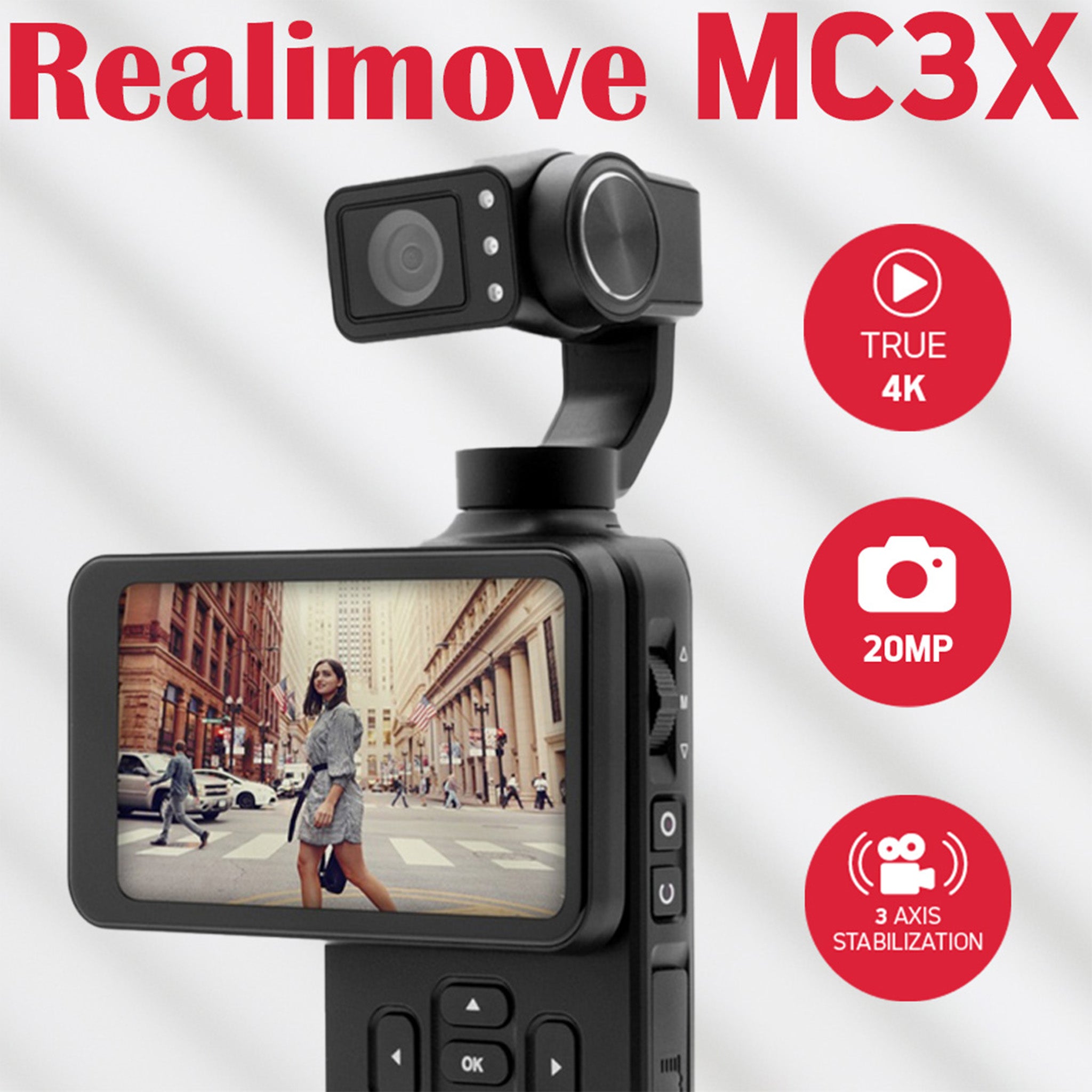 Realimove MC3X 3 Axis Gimbal | Video Kamera Ve Fotoğraf