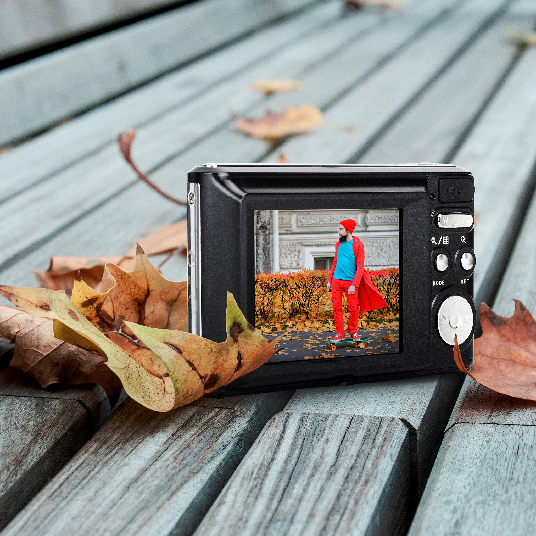 Realishot DC8200 | Fotoğraf Makinesi 16GB SD | Siyah