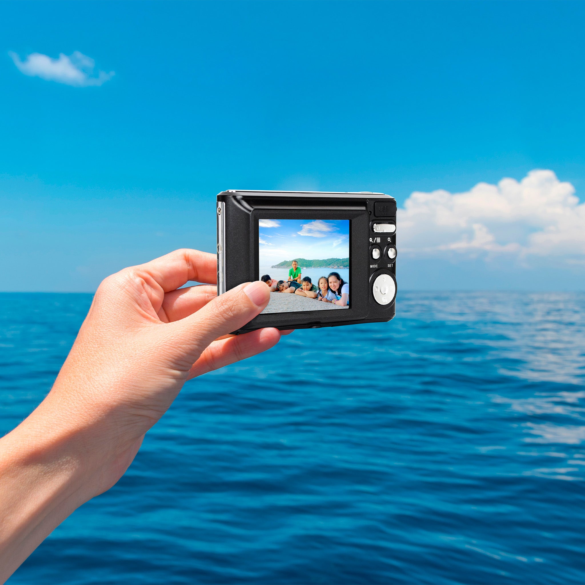 Realishot DC8200 | Fotoğraf Makinesi 16GB SD | Siyah