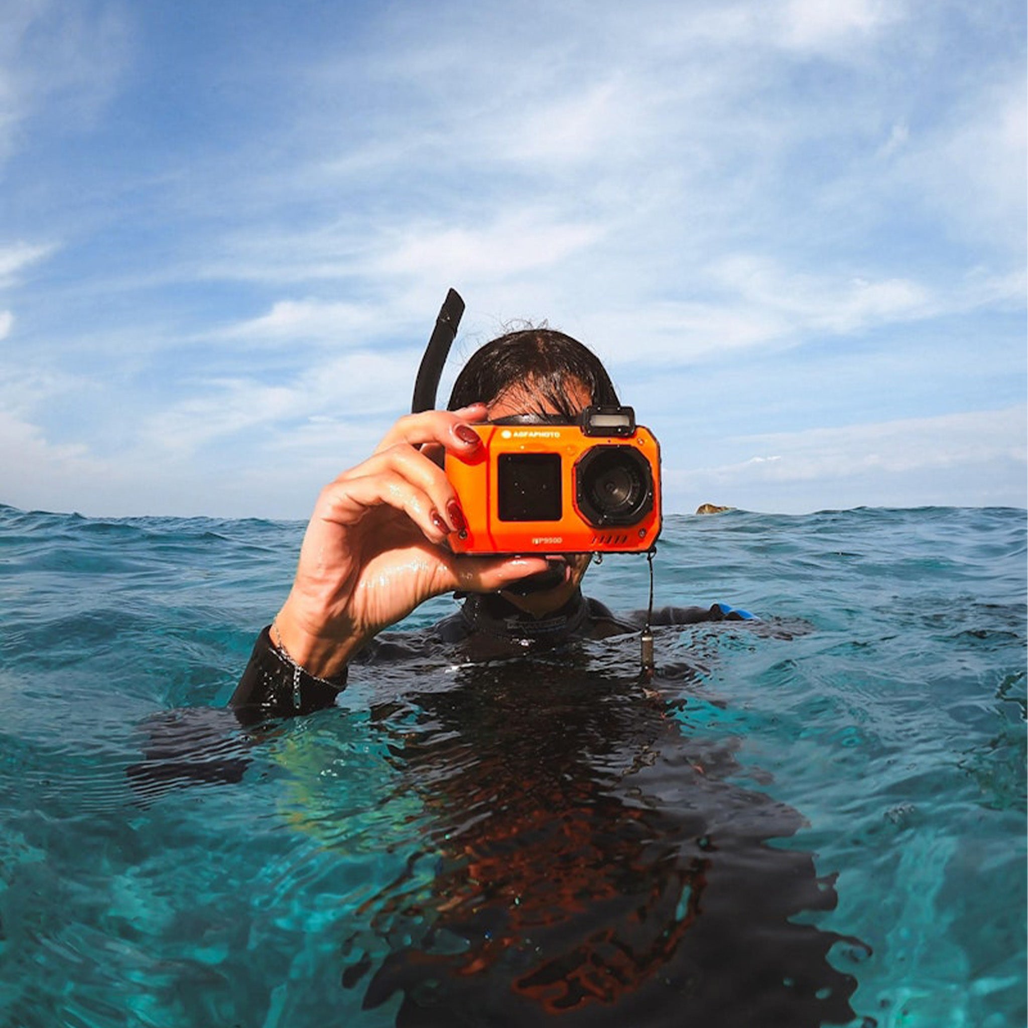 Realishot WP9500 | Su Altı Fotoğraf Makinesi | Turuncu