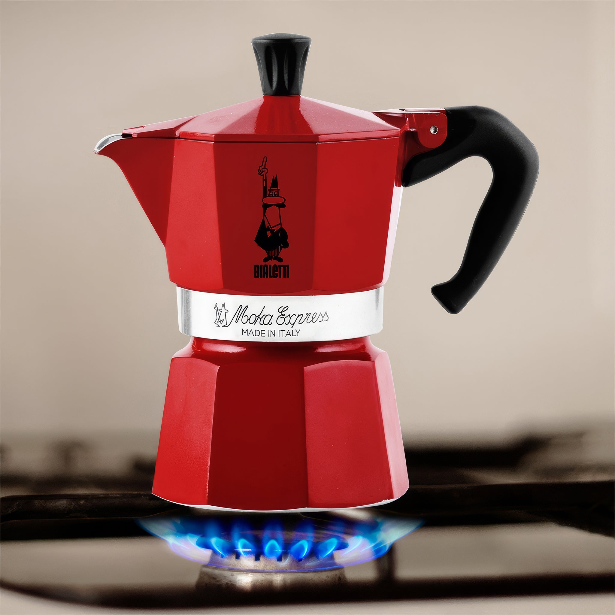 Moka Express 3 Cup | Kırmızı