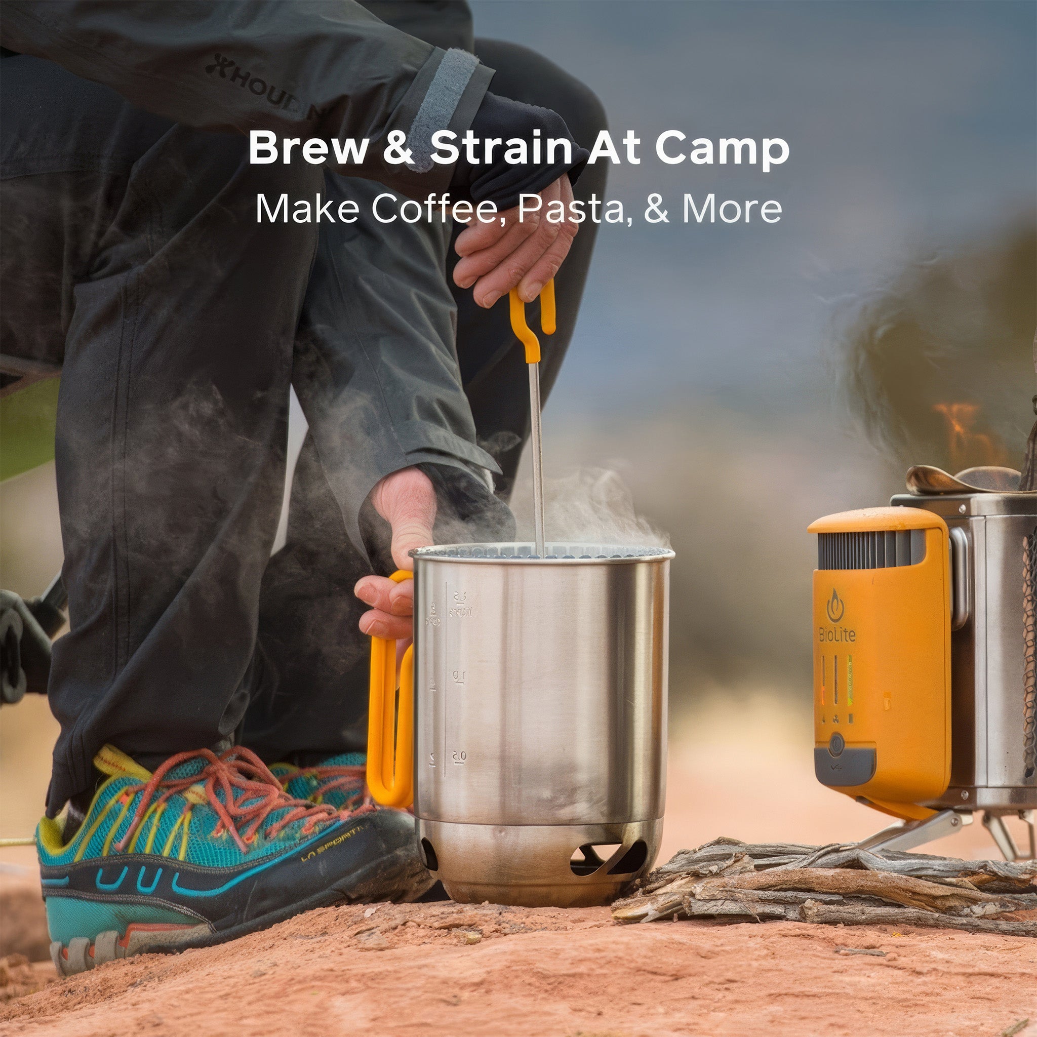 CampStove KettlePot & Coffee Set | KettlePot ve French-Press Kamp Seti