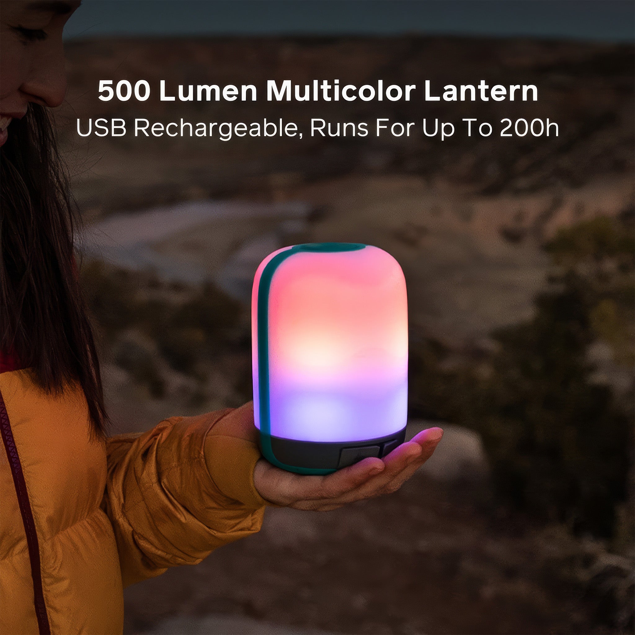 Alpenglow 500 | 500 Lümen Çok Renkli USB Kamp Lambası