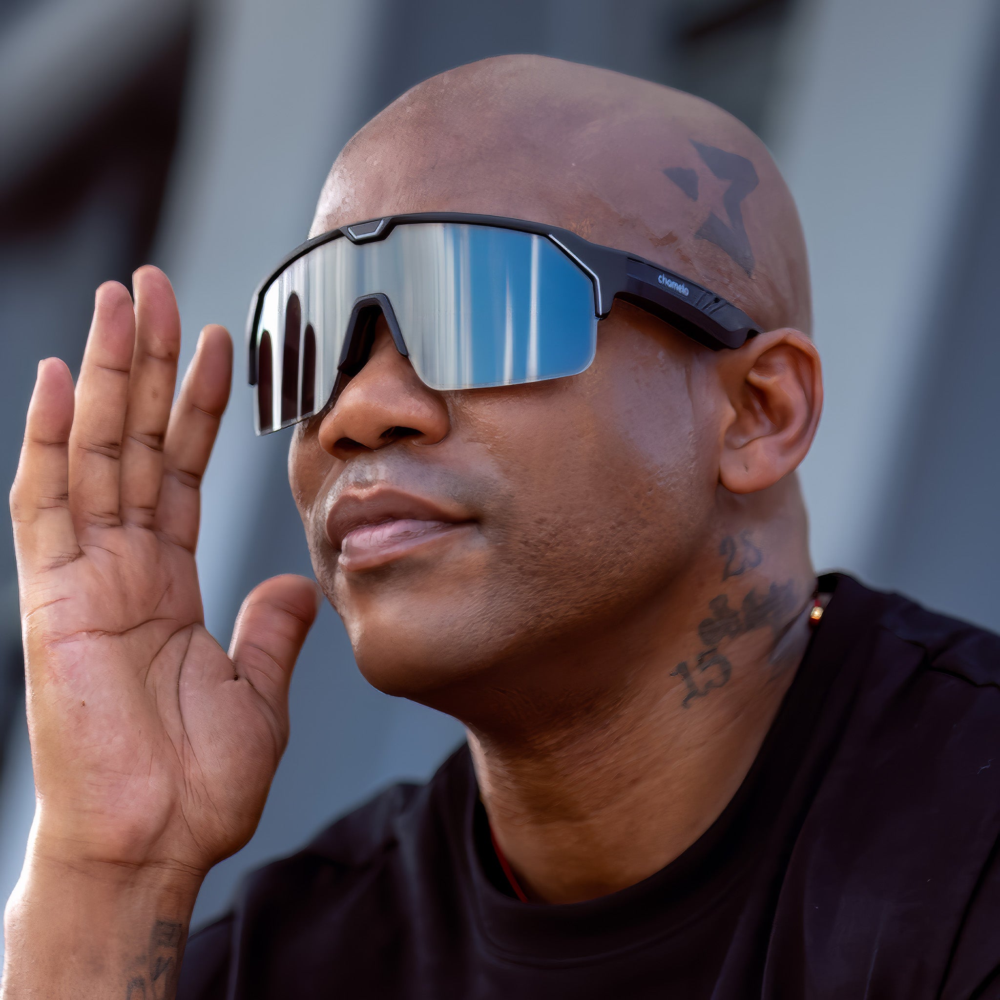 Music Shield | Audio Güneş Gözlüğü | Matte Black Frame | Smoke Lens