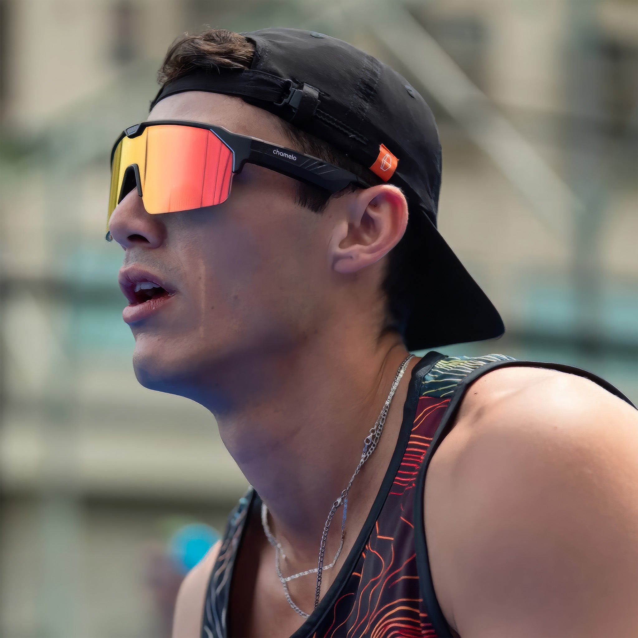 Music Shield | Audio Güneş Gözlüğü | Matte Black Frame | Fire Lens