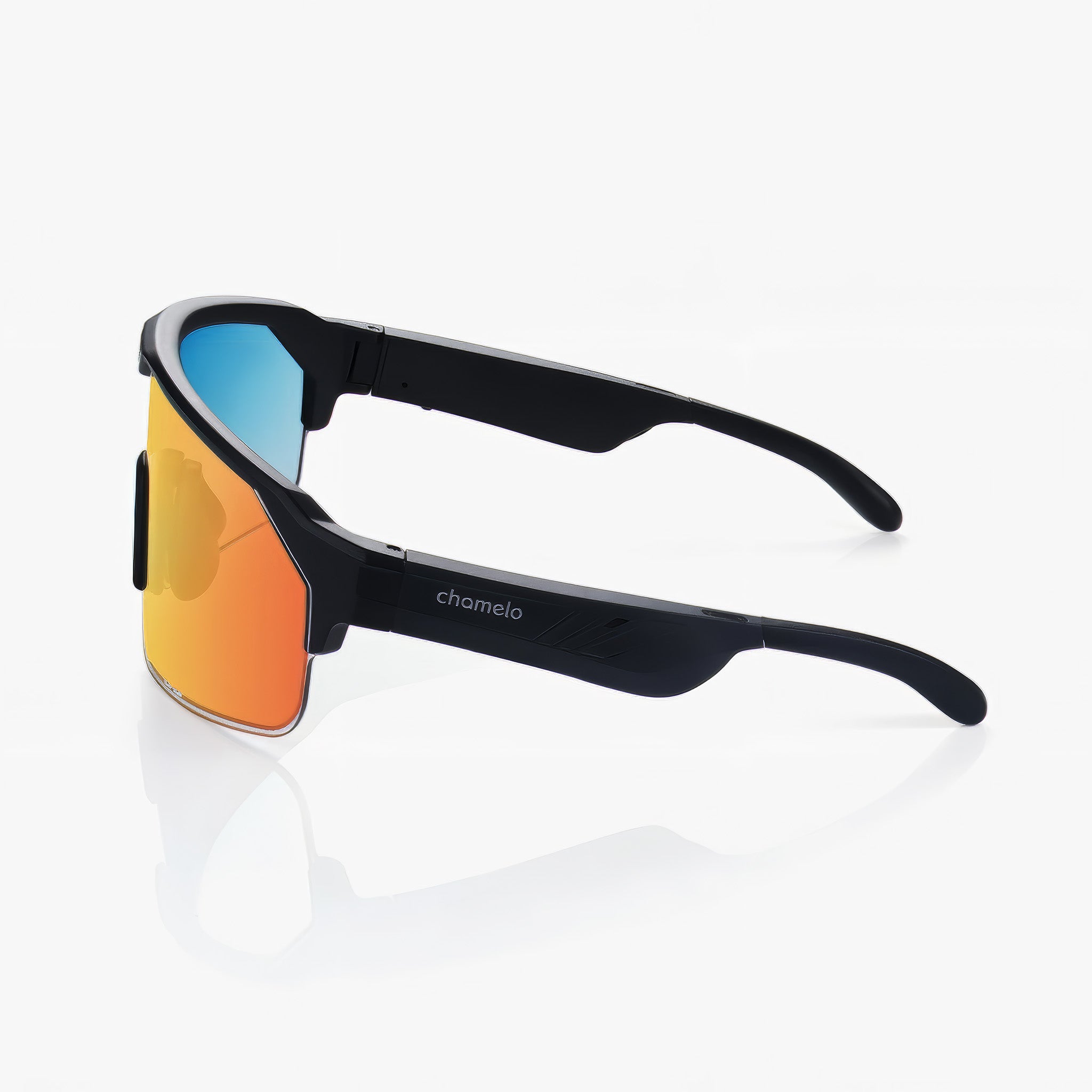 Music Shield | Audio Güneş Gözlüğü | Matte Black Frame | Fire Lens