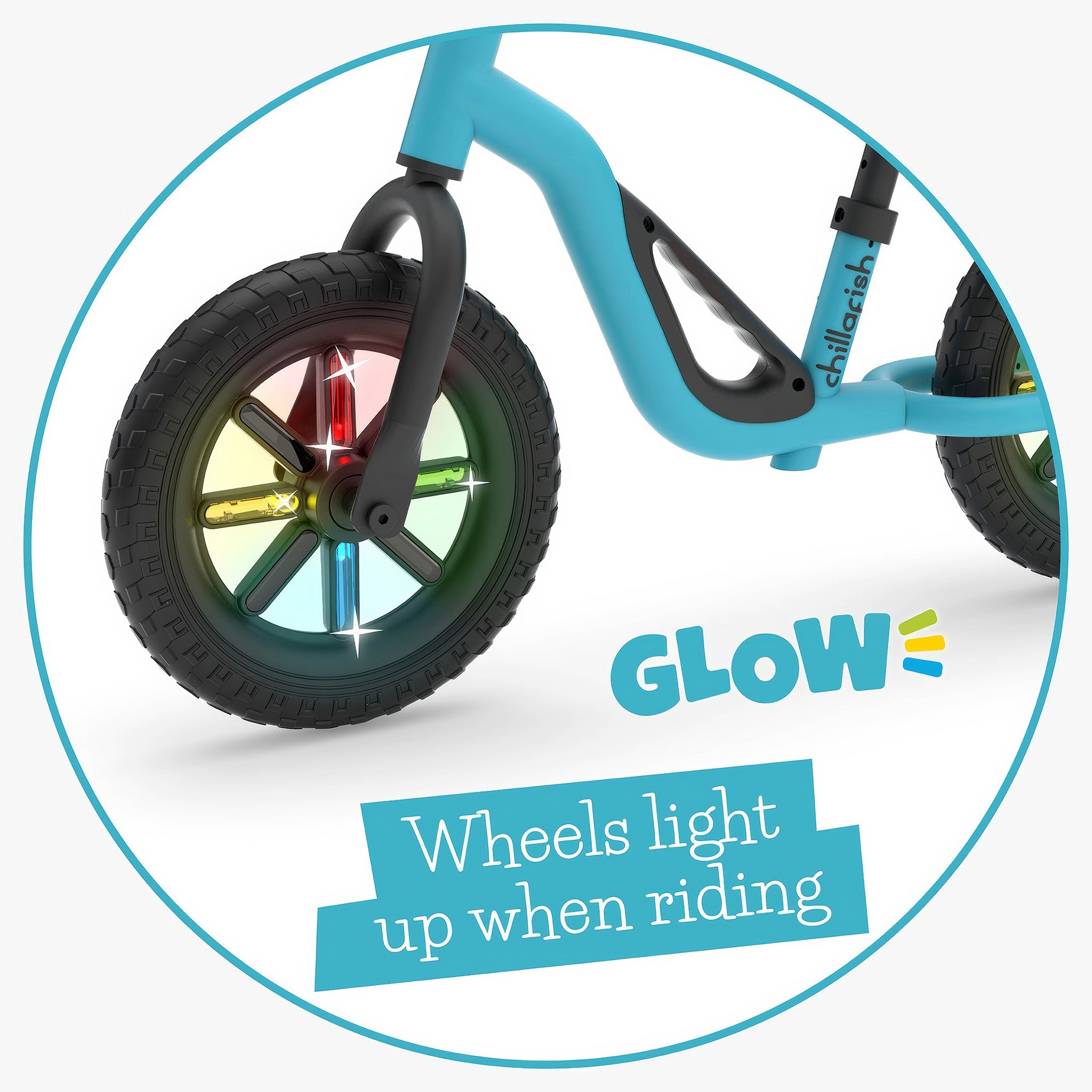 Charlie Glow Denge Bisikleti | Işıklı (10 inç) | Sky