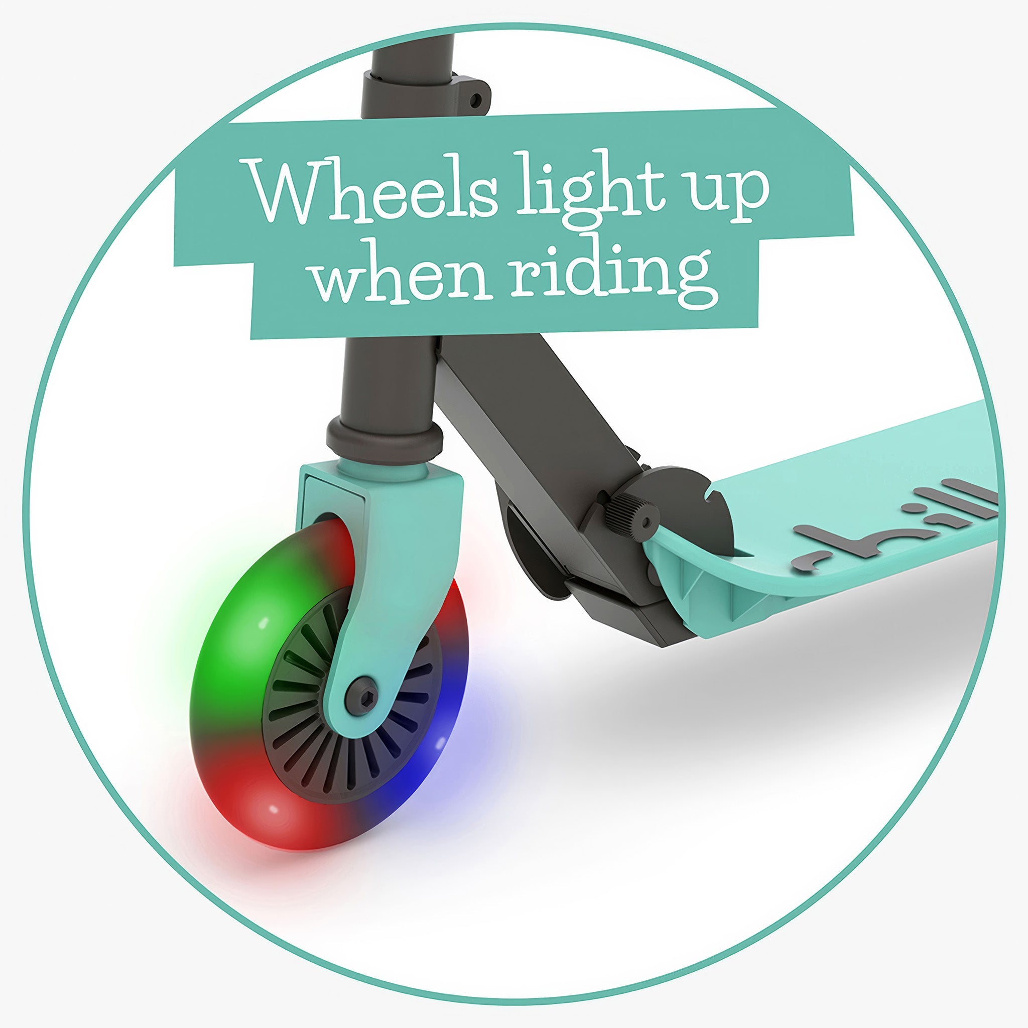 Charlie Flexxi Glow Katlanabilir 2 Tekerlikli Scooter | Mint