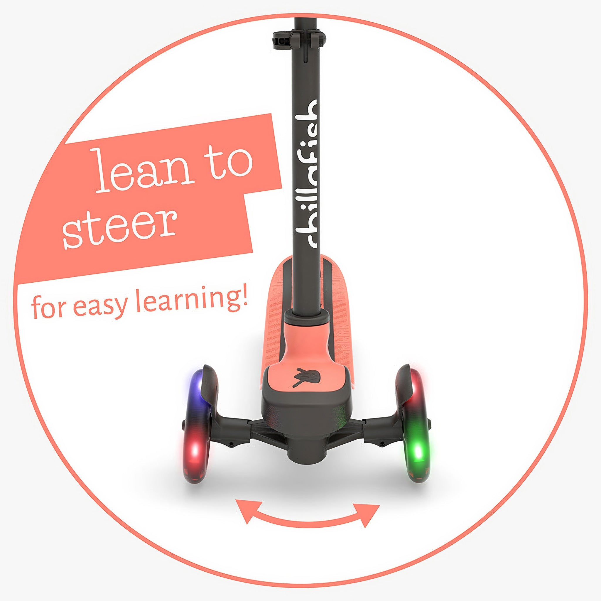 Scotti Glow 3 Tekerlekli Işıklı Scooter | Pembe