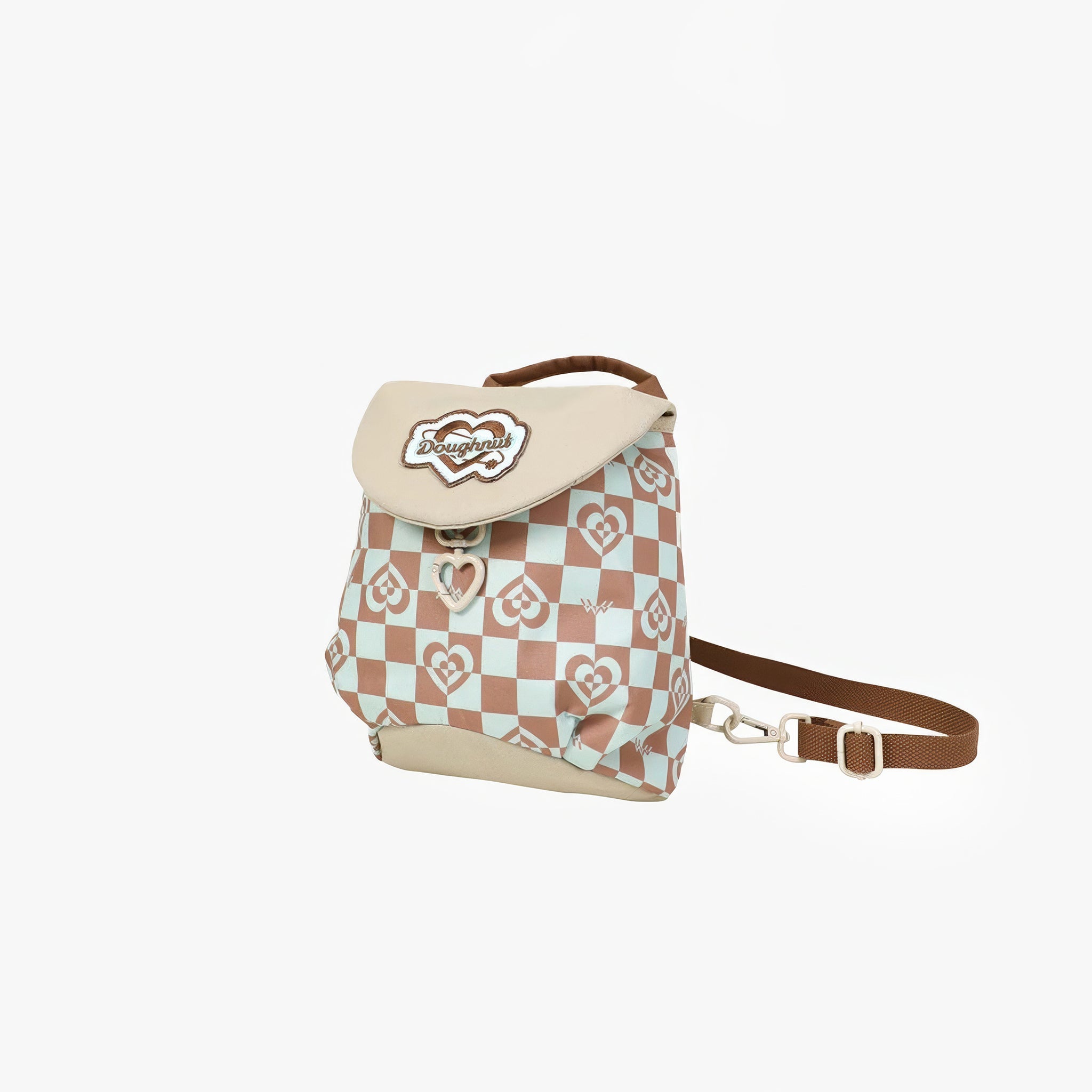 Florence Kaleido Serisi | Mushroom Checked | Unisex Sırt Çantası