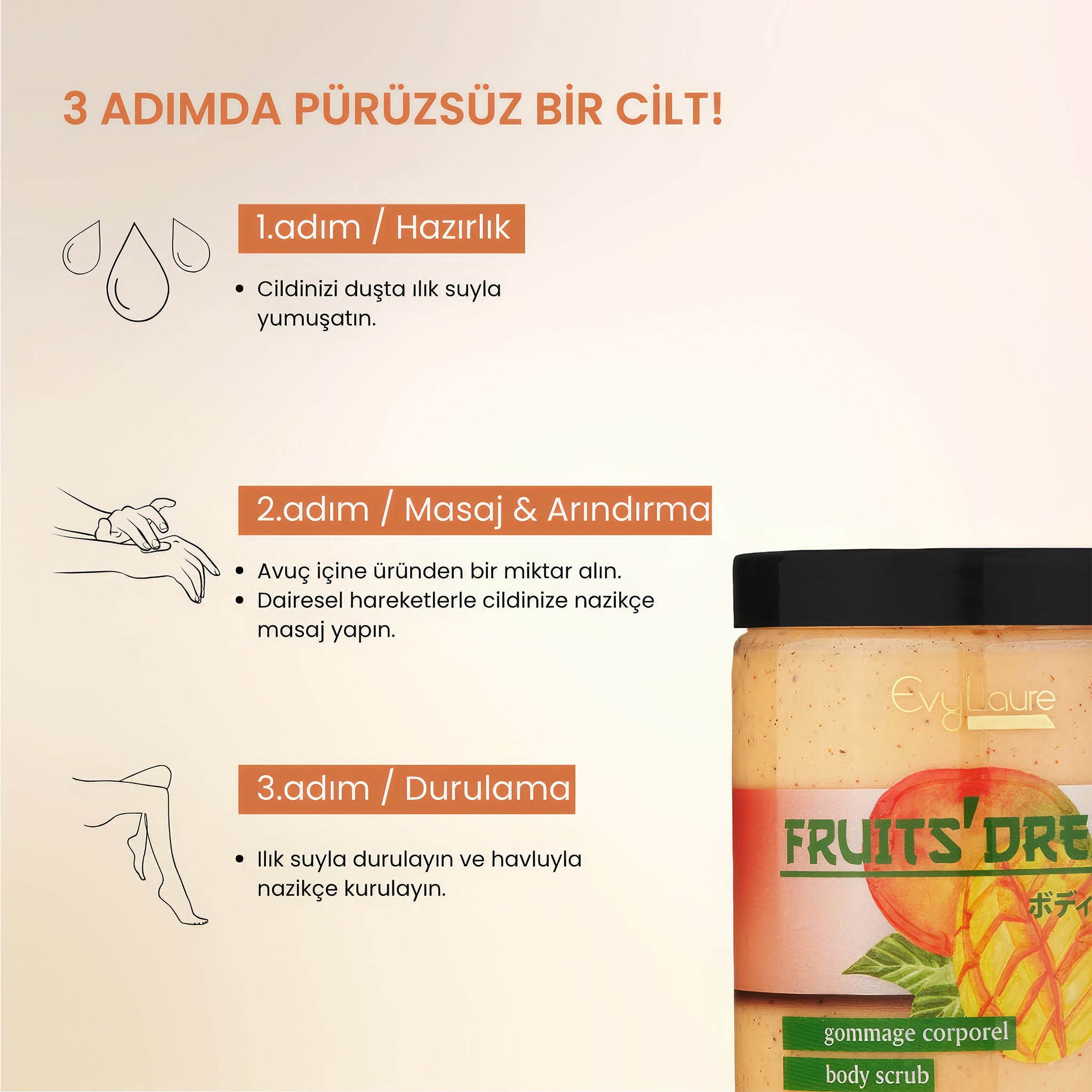 Fruits' Dream Vücut Peelingi | Mango Ekstraktlı