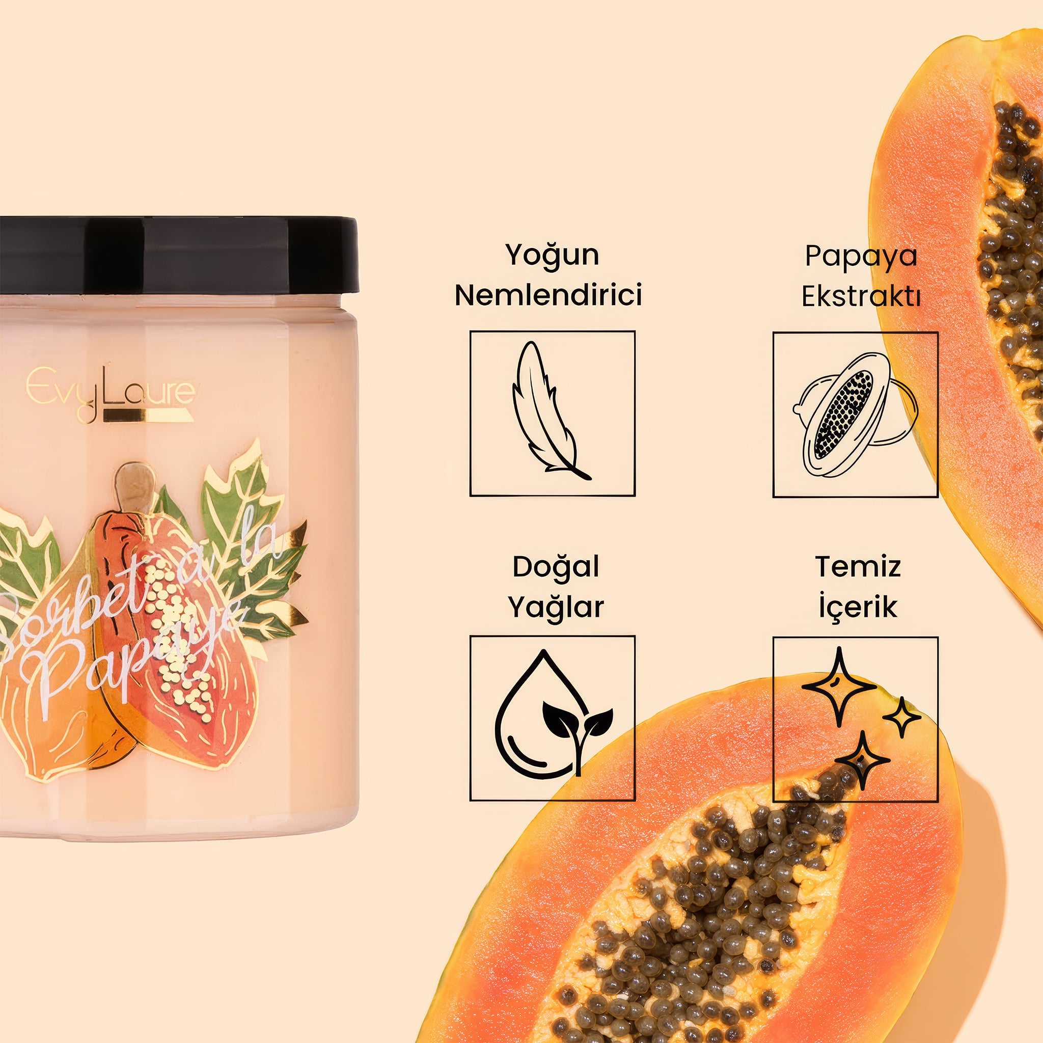 Sorbet à la Papaye Body Butter | Papaya Ekstraktlı