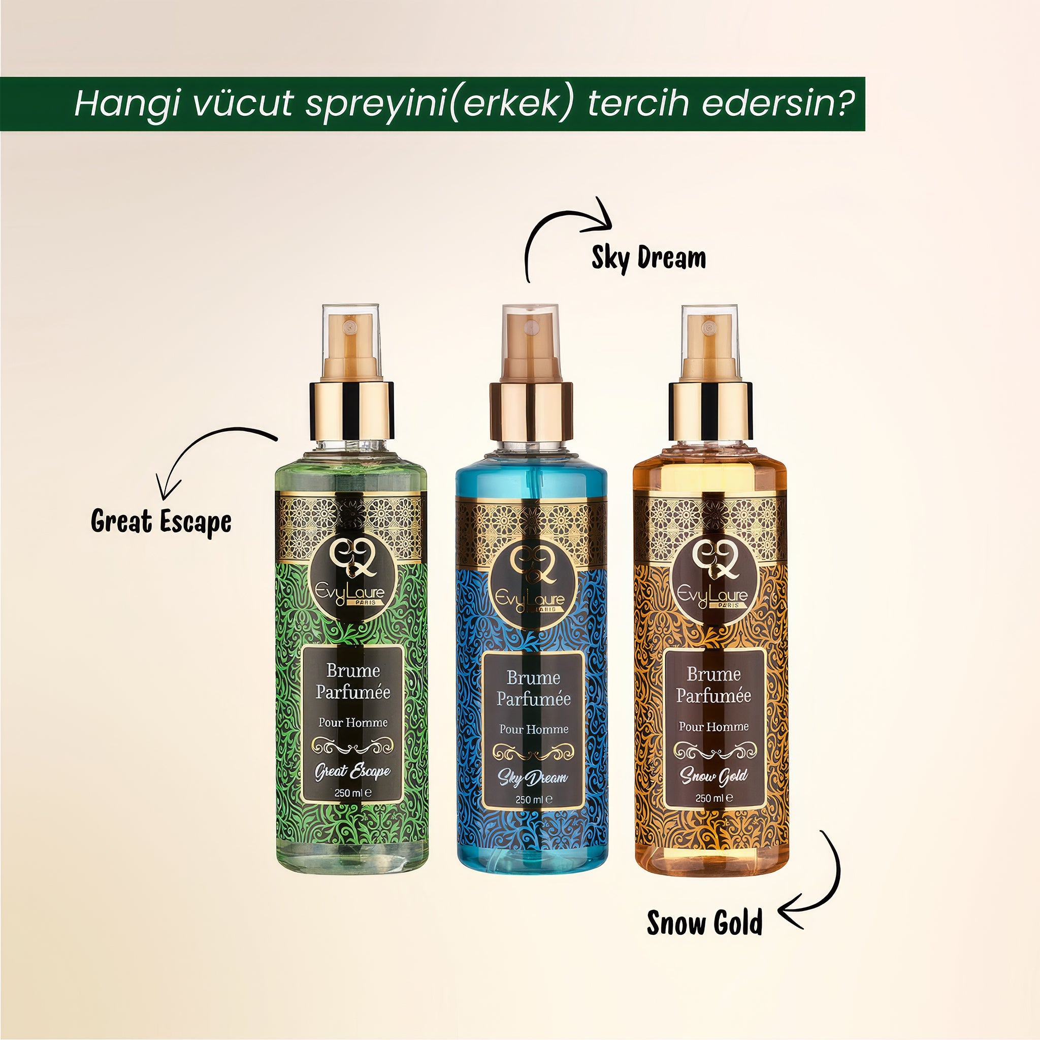Snow Gold Body Splash | Erkek Parfümistik Vücut Parfümü