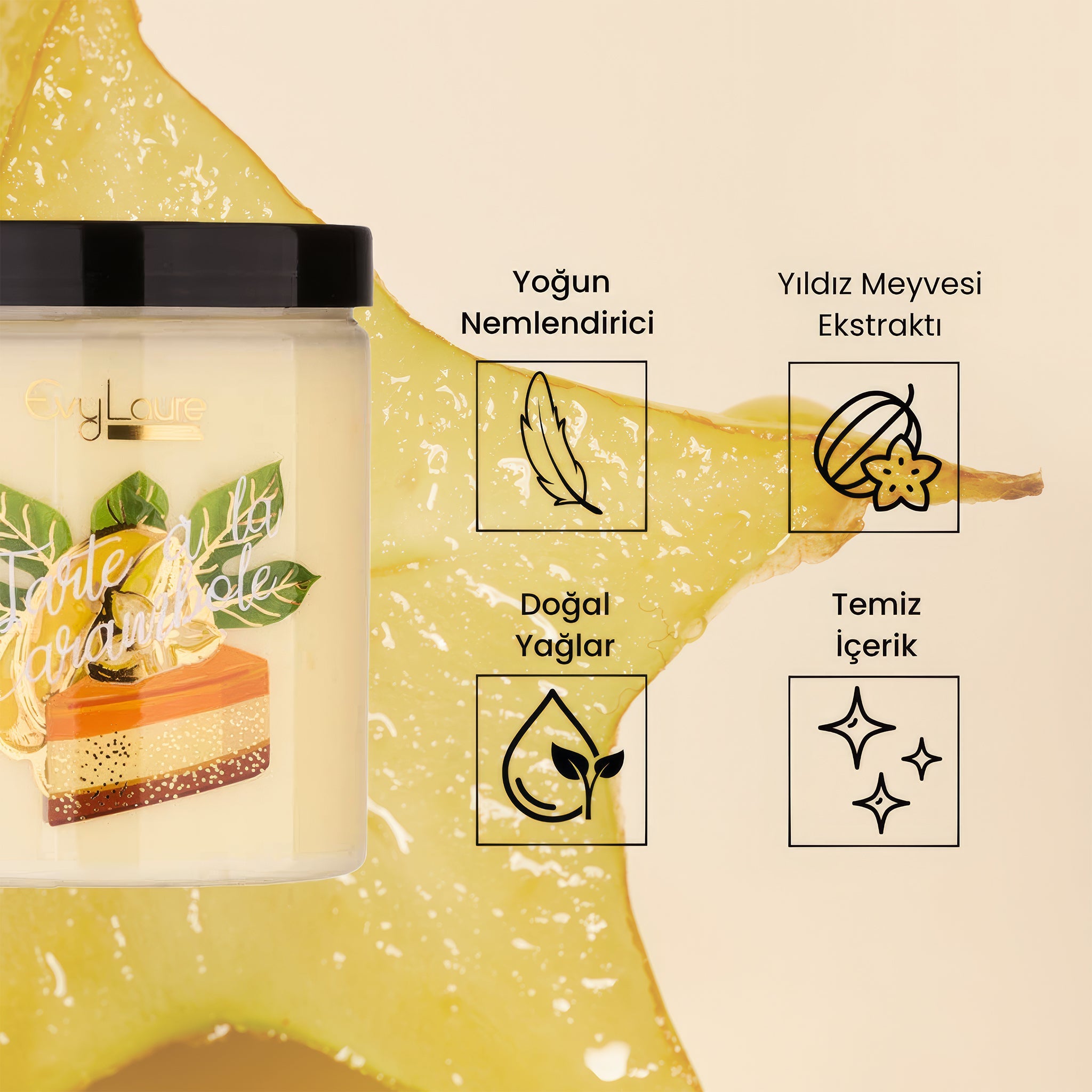 Tarte à la Carambole Body Butter | Yıldız Meyvesi Ekstraktlı