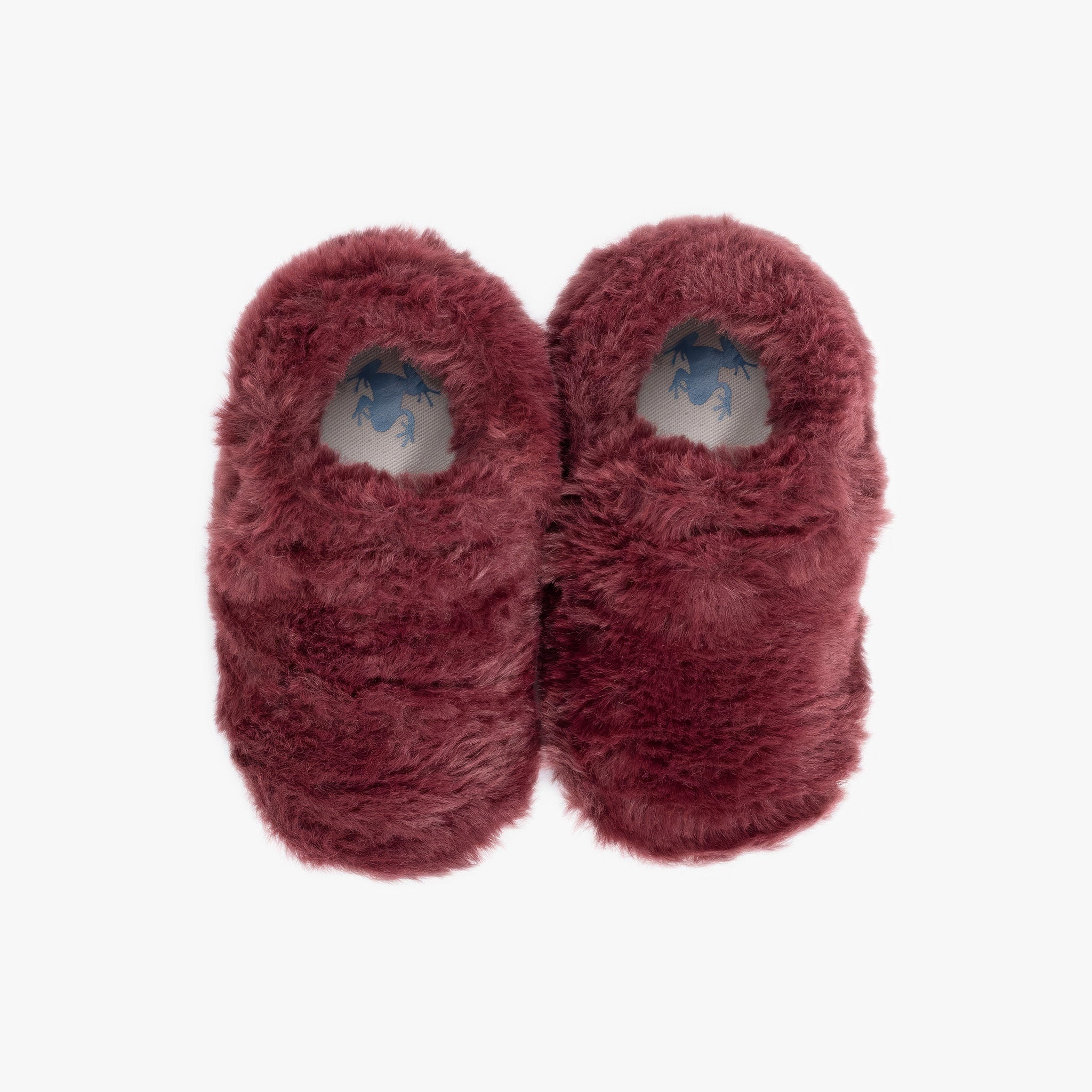Furry Furry | Bordo | Kürk Barefoot Patik