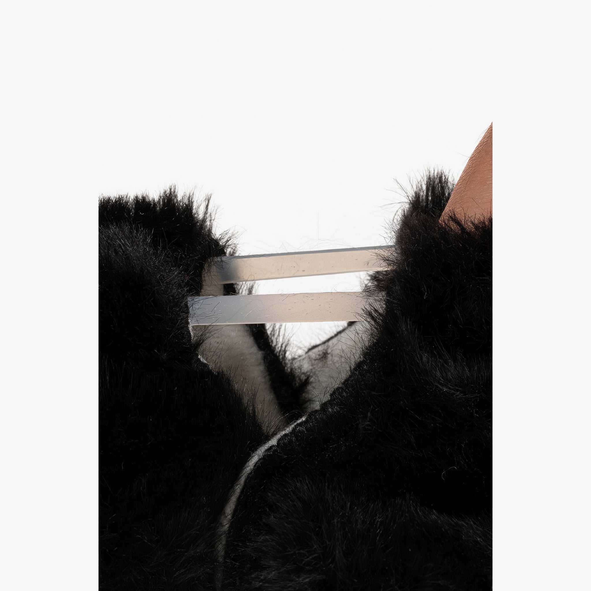 Furry Furry | Siyah | Kürk Barefoot Patik