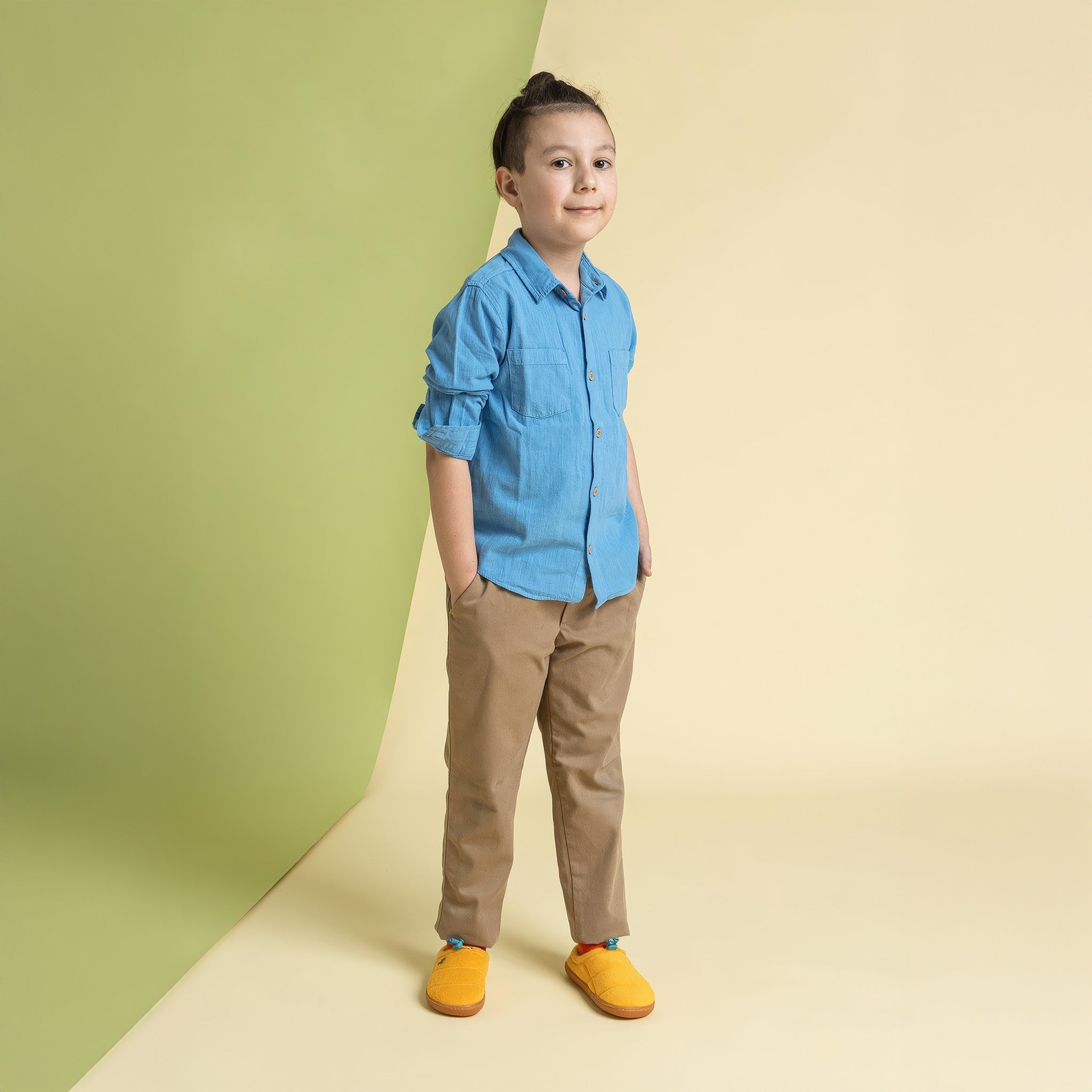 Polar Fleece | Sarı | Polar Barefoot Patik