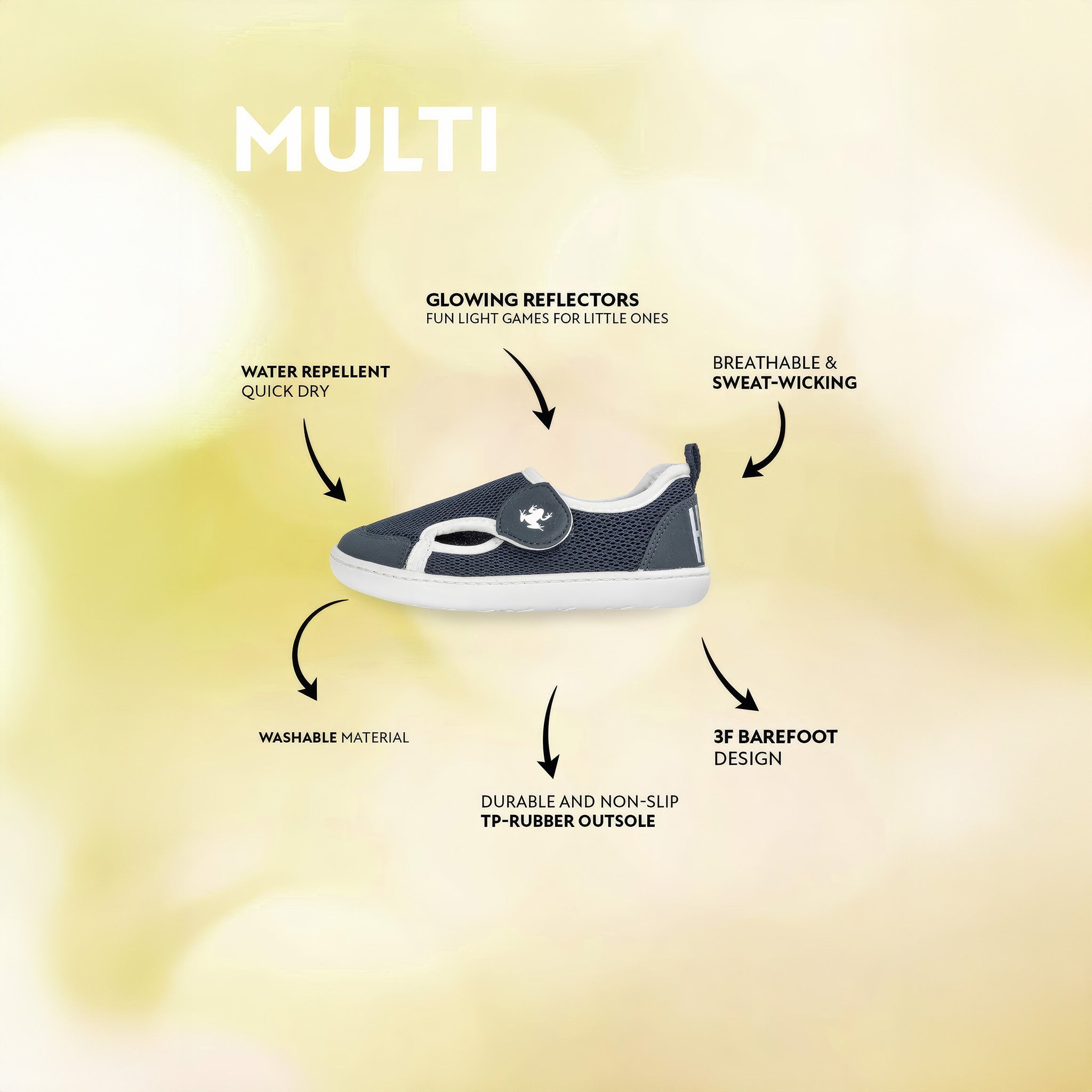 Multi | Lacivert Mix | Barefoot Çocuk Ayakkabısı