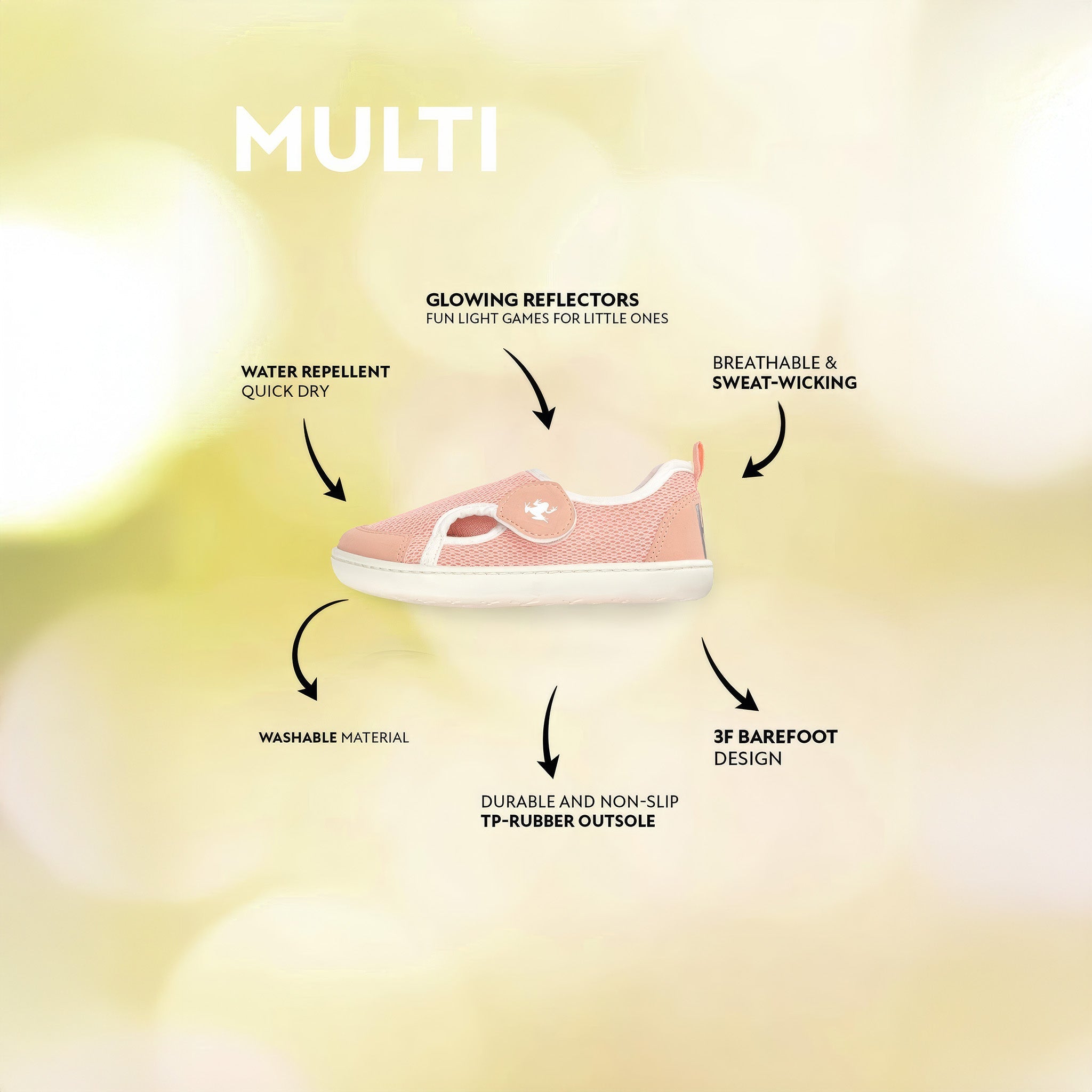 Multi | Pembe Mix | Barefoot Çocuk Ayakkabısı
