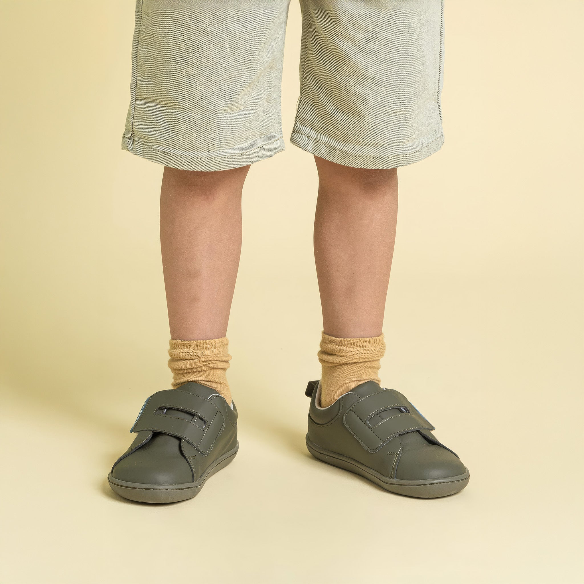 Smart Walker Casual | Süper Mat Haki | Barefoot Çocuk Ayakkabısı