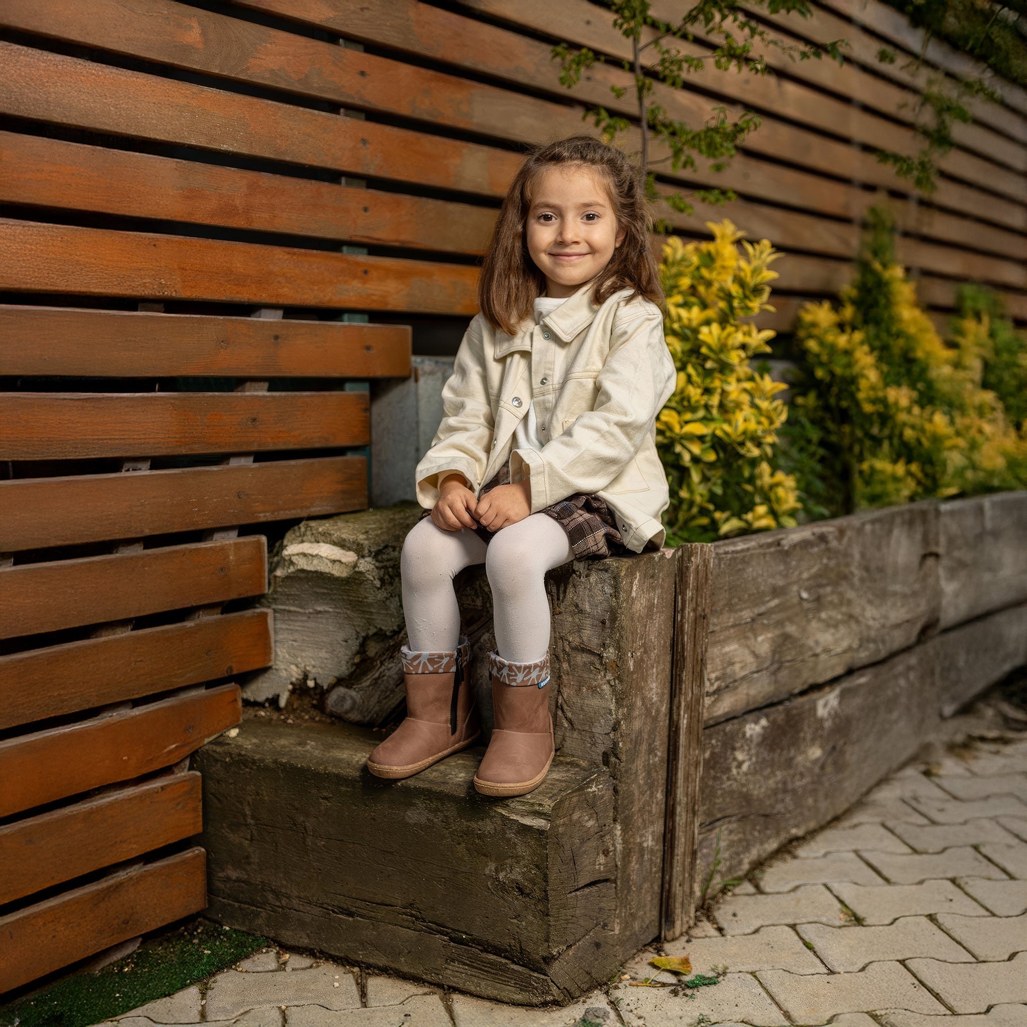 Smart Walker Cool Boots | Kahverengi Meşe | Barefoot Çocuk Botu