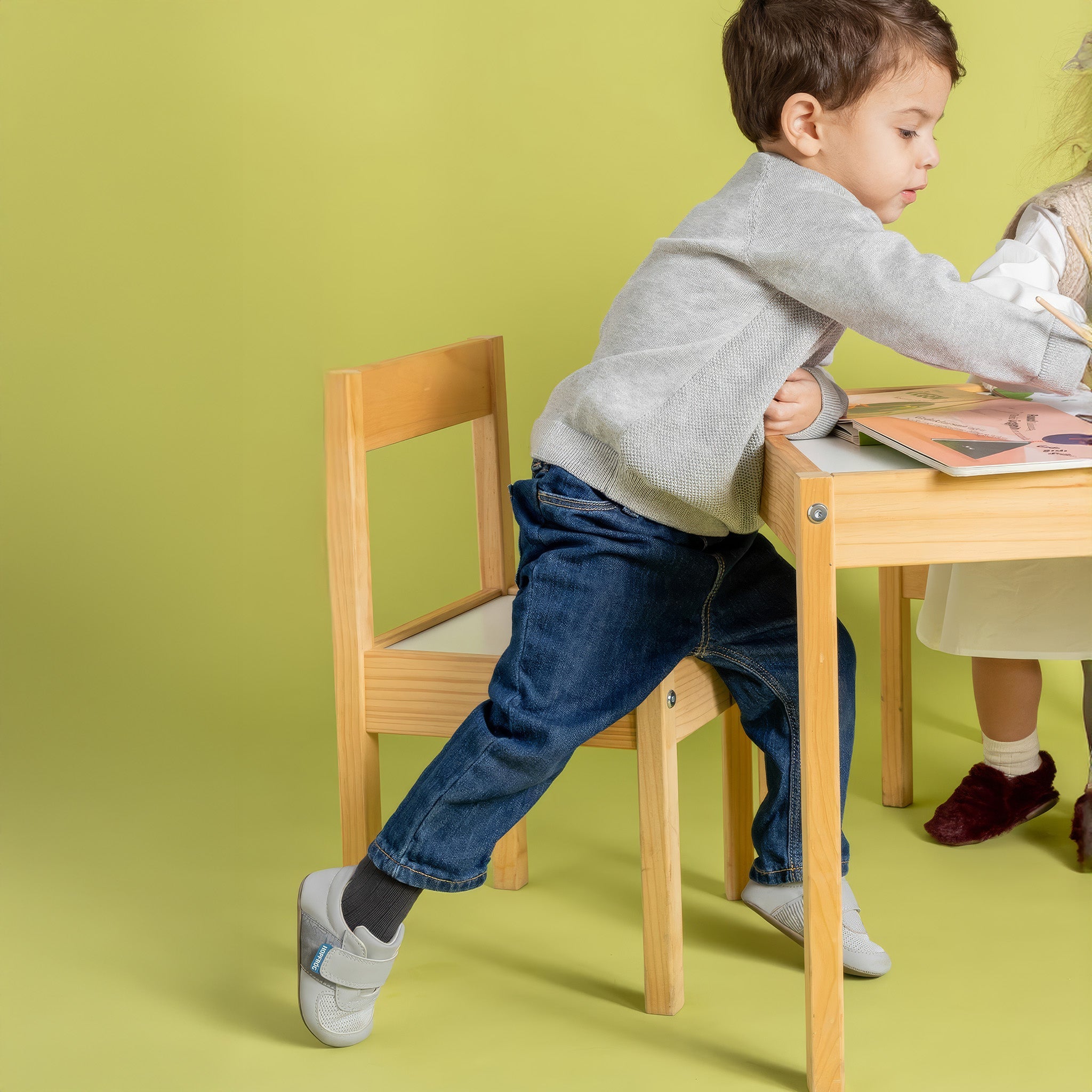 Smart Walker First Prime | Süper Mat Havalı Gri | Barefoot Bebek Ayakkabısı