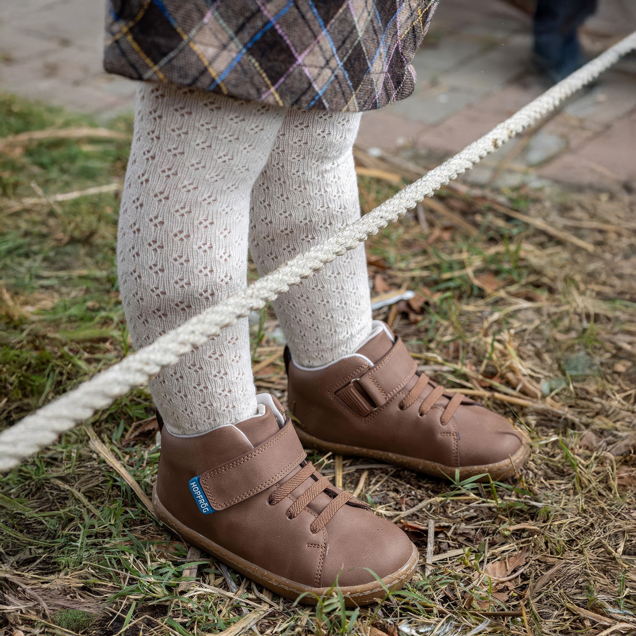 Smart Walker High Top | Kahverengi Meşe | Barefoot Çocuk Botu