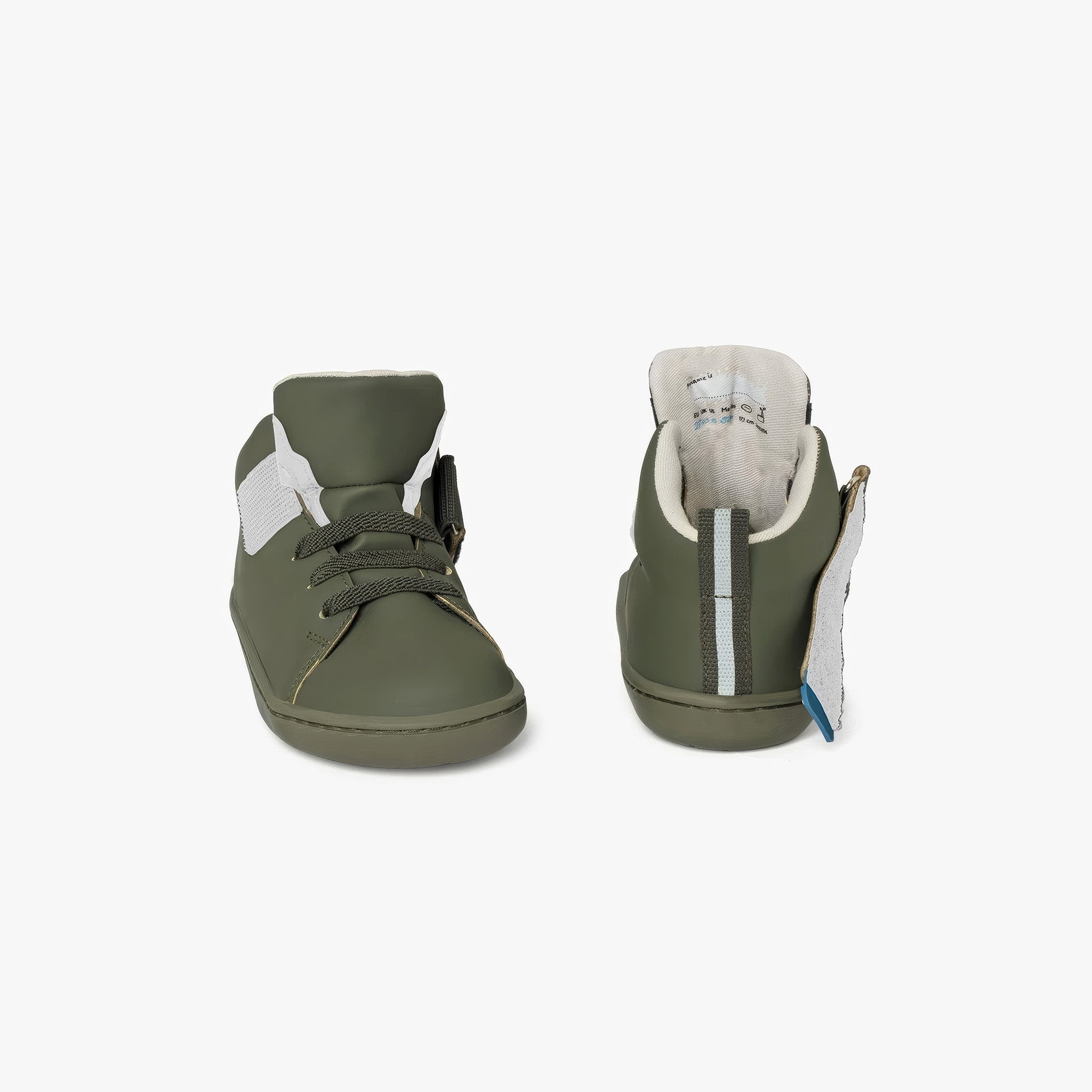Smart Walker High Top | Süper Mat Haki | Barefoot Çocuk Botu