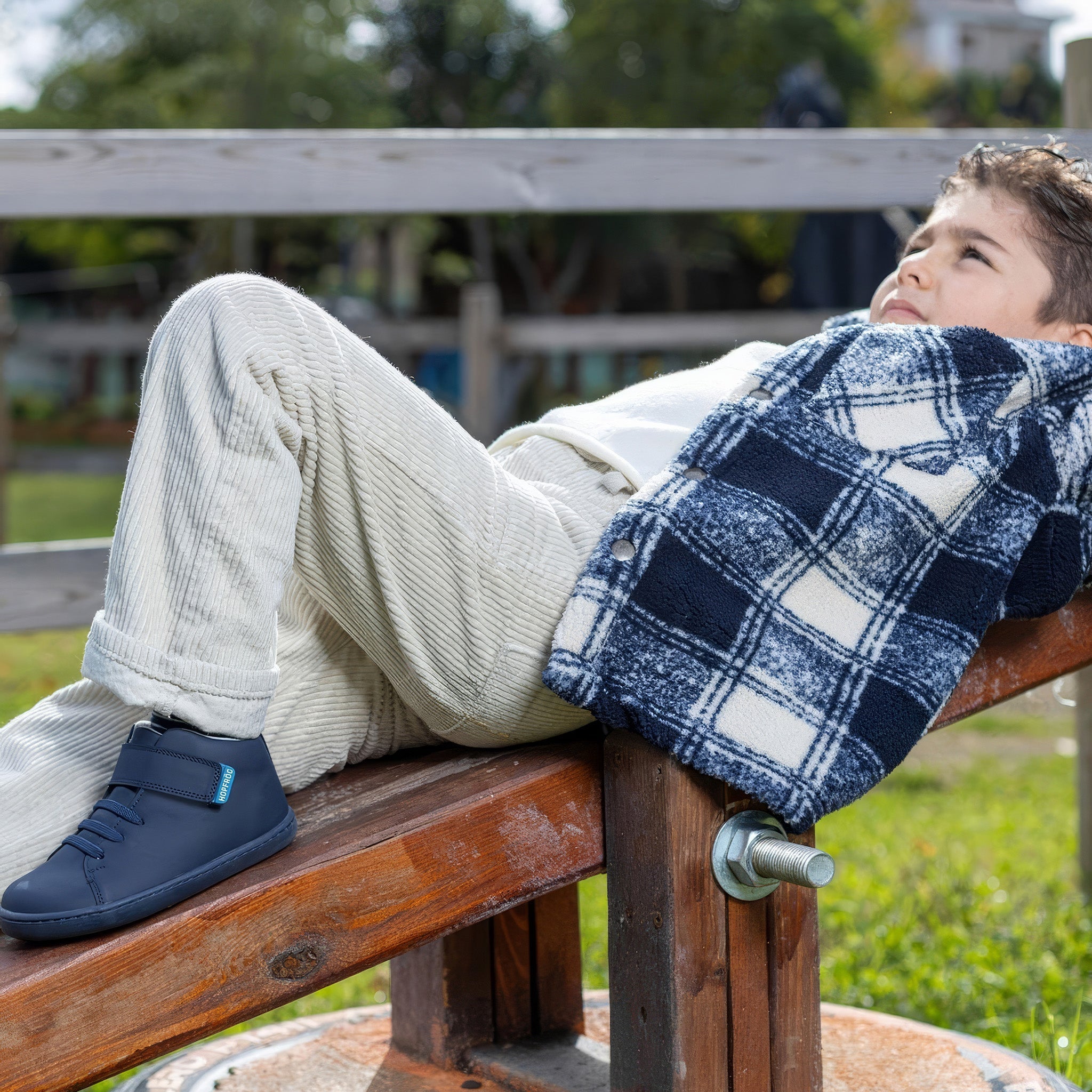 Smart Walker High Top | Süper Mat Lacivert | Barefoot Çocuk Botu