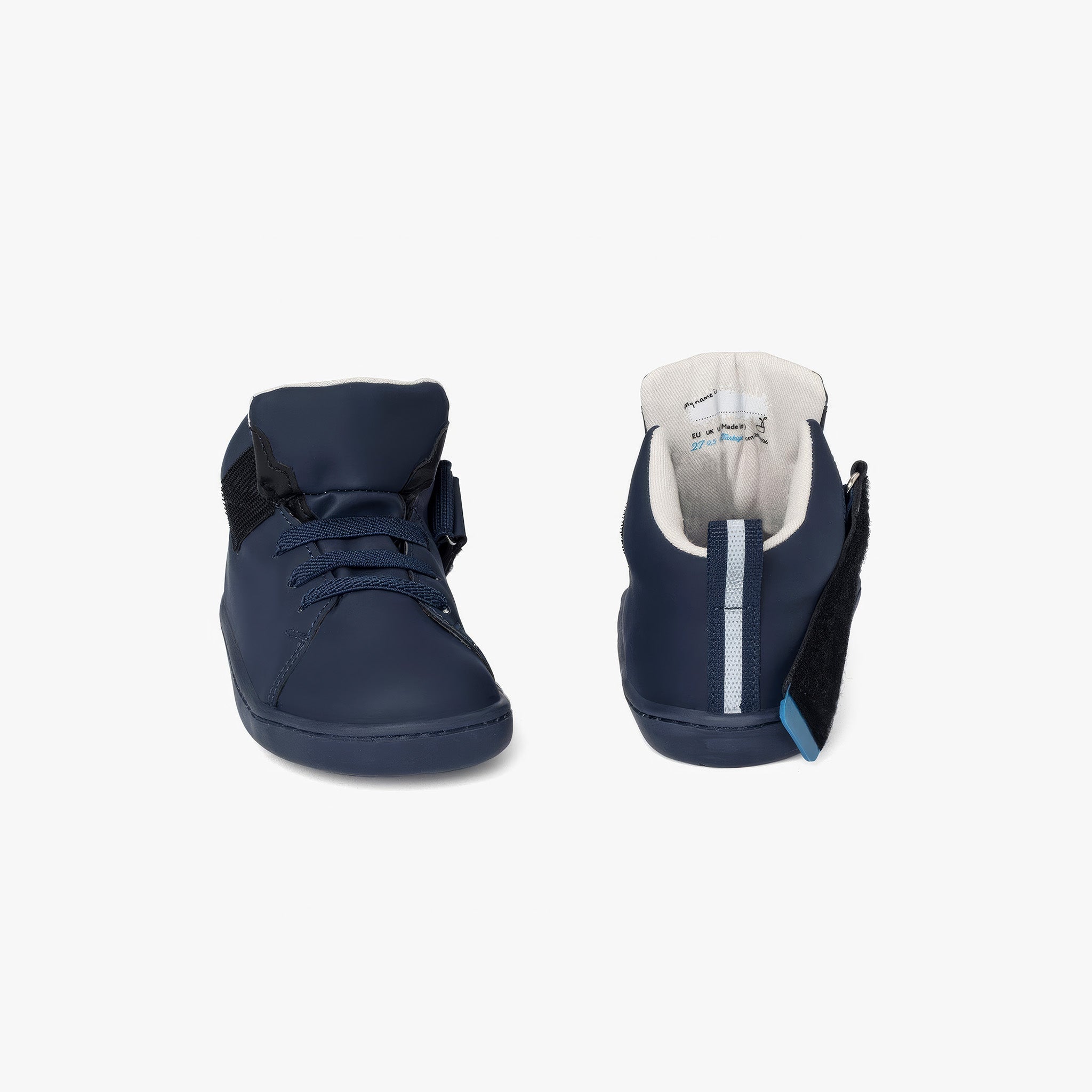 Smart Walker High Top | Süper Mat Lacivert | Barefoot Çocuk Botu