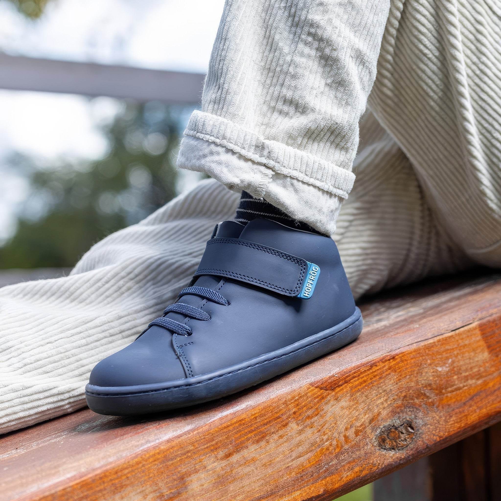 Smart Walker High Top | Süper Mat Lacivert | Barefoot Çocuk Botu