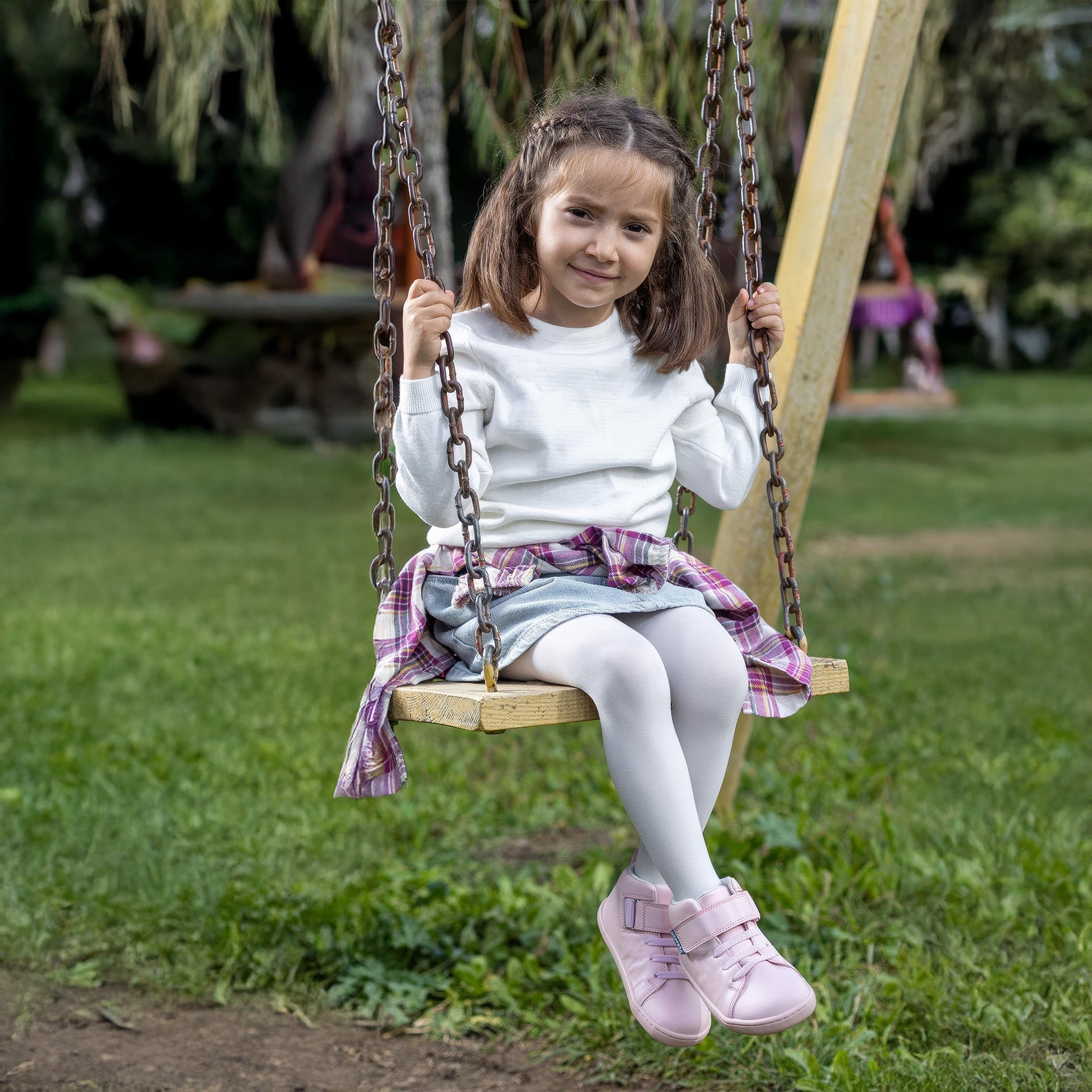 Smart Walker High Top | Pembe Işık | Barefoot Çocuk Botu