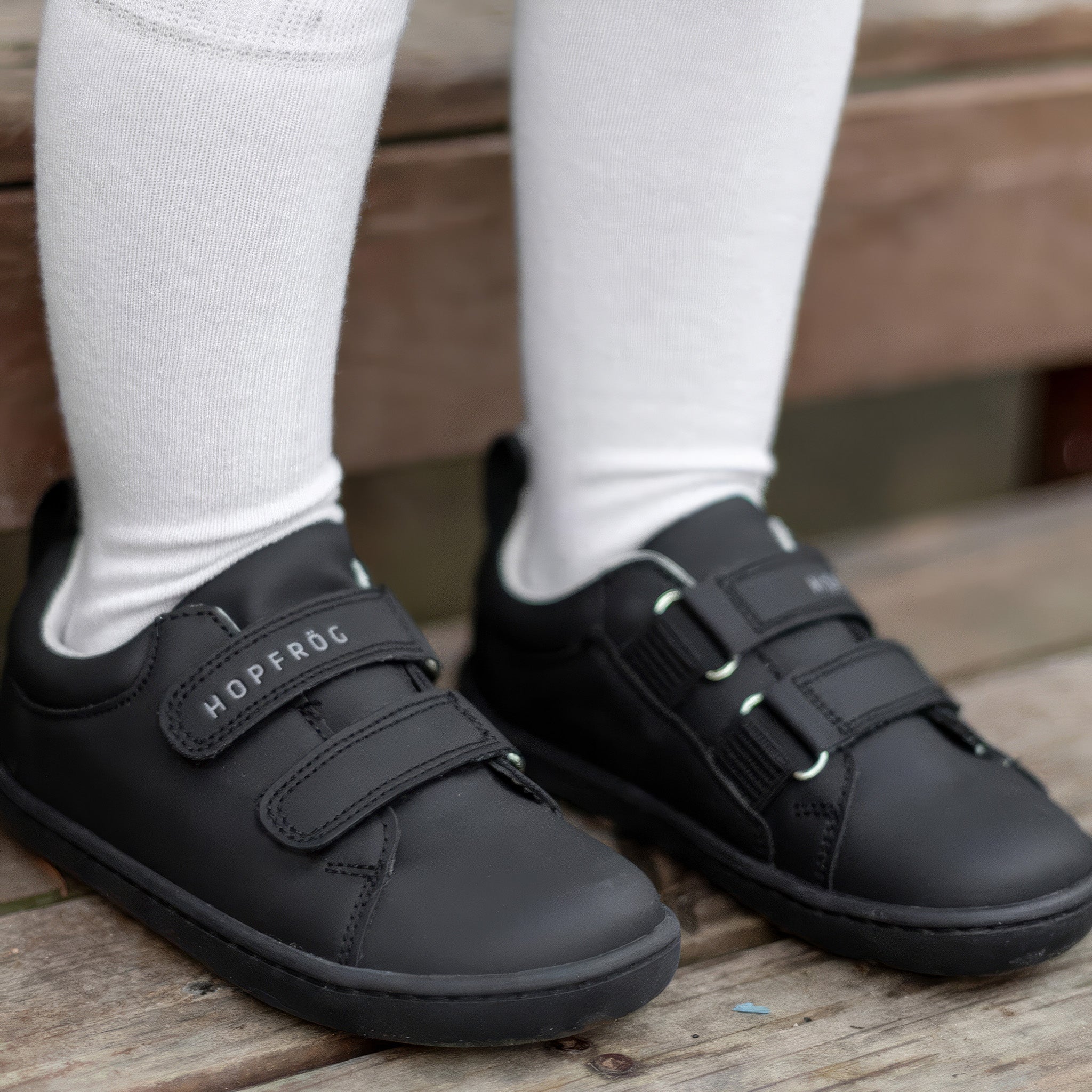 Smart Walker Junior | Süper Mat Siyah | Barefoot Çocuk Ayakkabısı