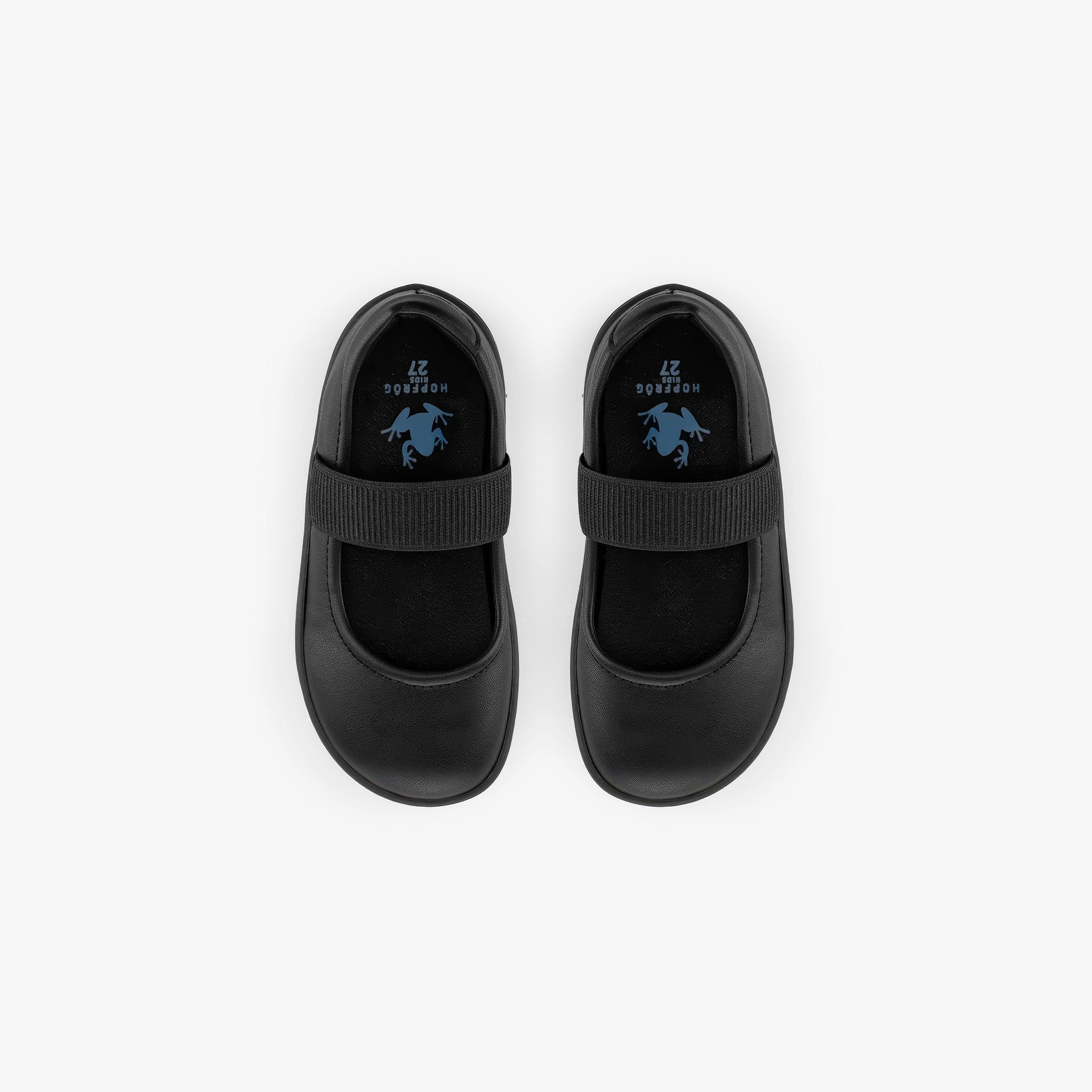 Smart Walker Mary Jane | Havalı Siyah | Barefoot Kız Babet Ayakkabı