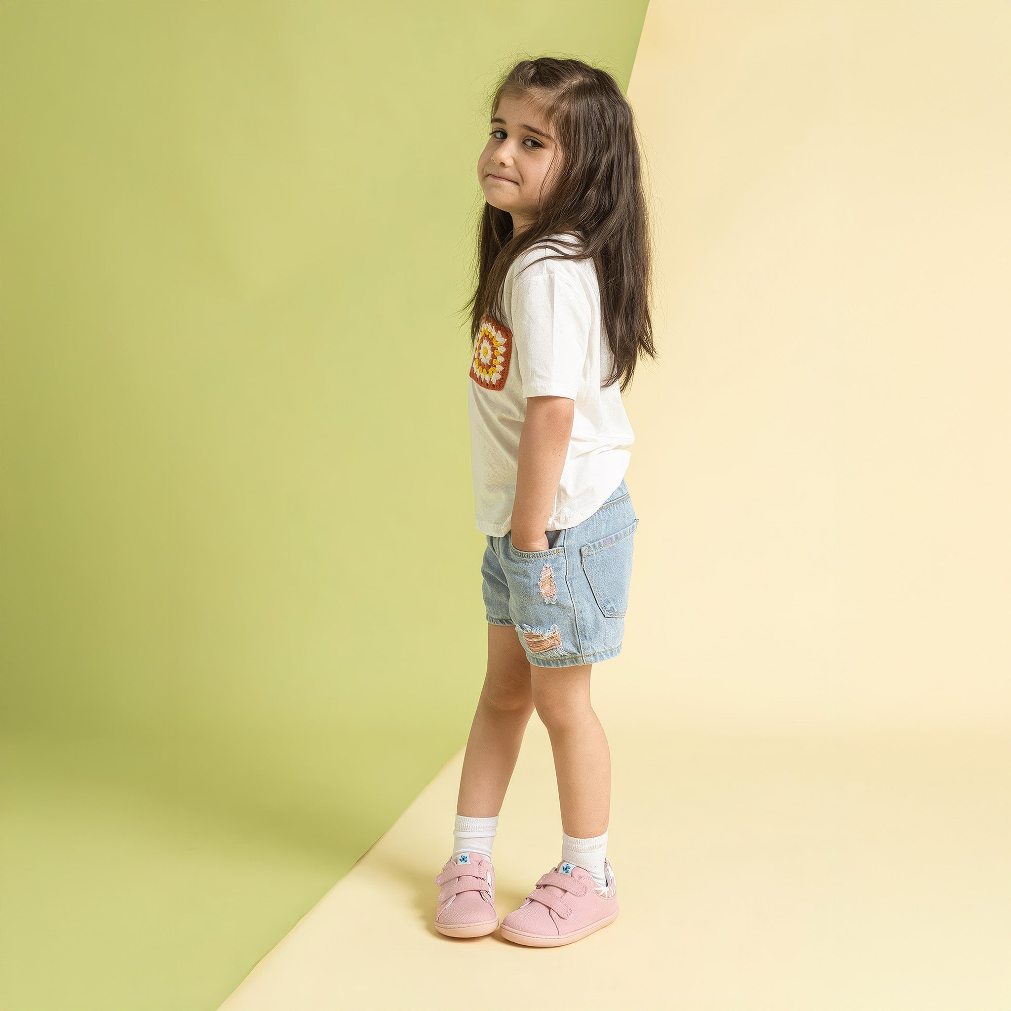 Smart Walker Recycled Canvas Eco | Pembe | Barefoot Çocuk Ayakkabısı