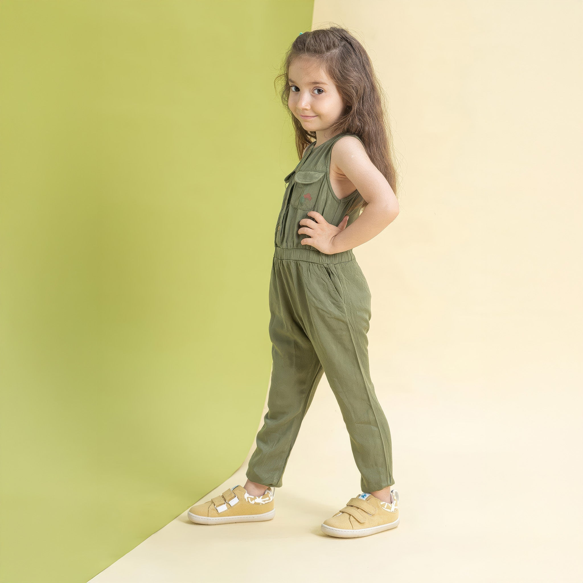 Smart Walker Recycled Canvas Eco | Sarı | Barefoot Çocuk Ayakkabısı