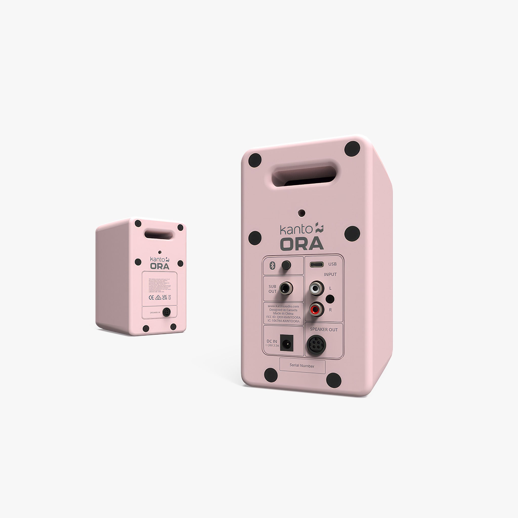 ORA Aktif Masaüstü Hoparlör | 100W 3'' | Mat Pembe