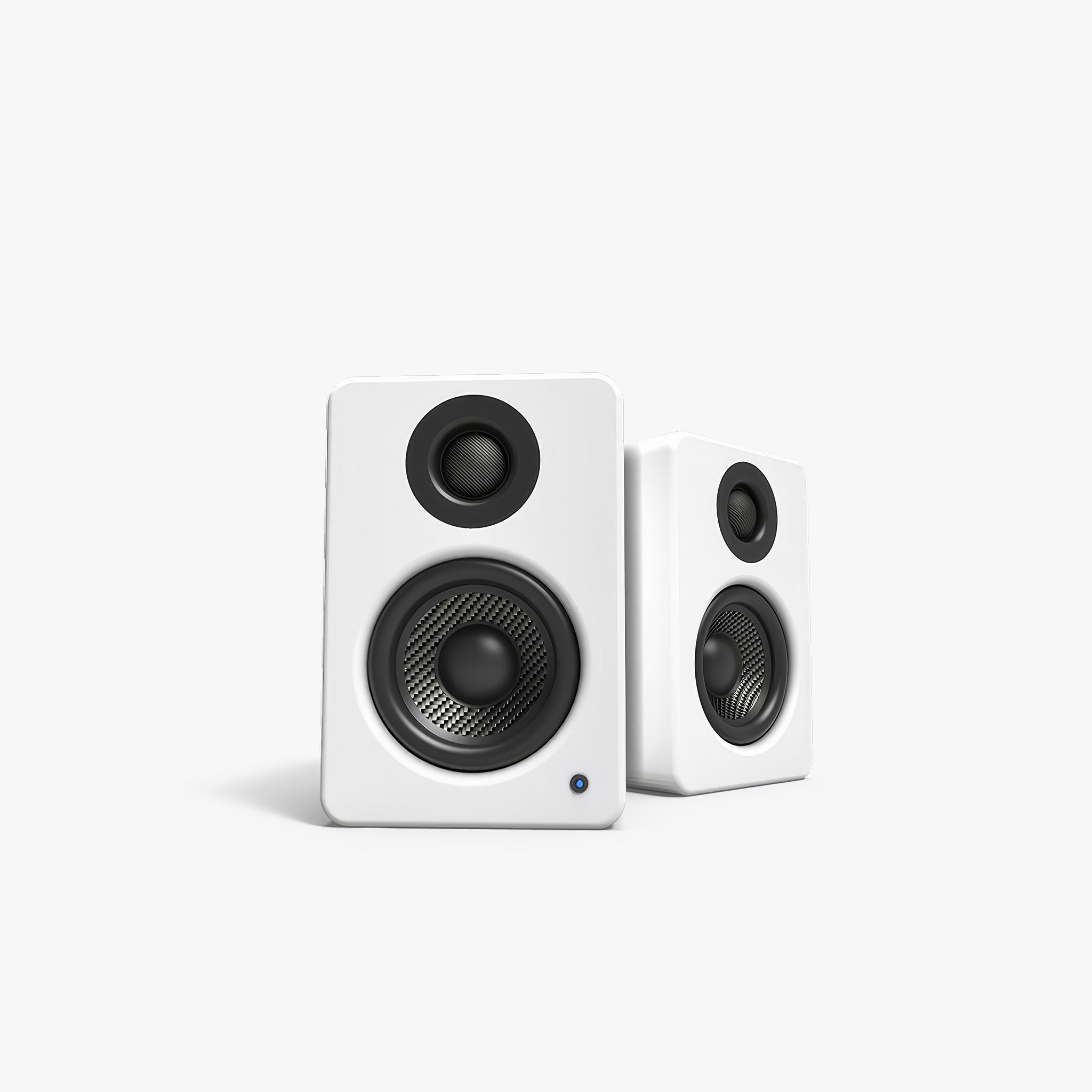 YU2 Aktif Masaüstü Hoparlör | USB DAC & 3.5mm AUX | Mat Beyaz