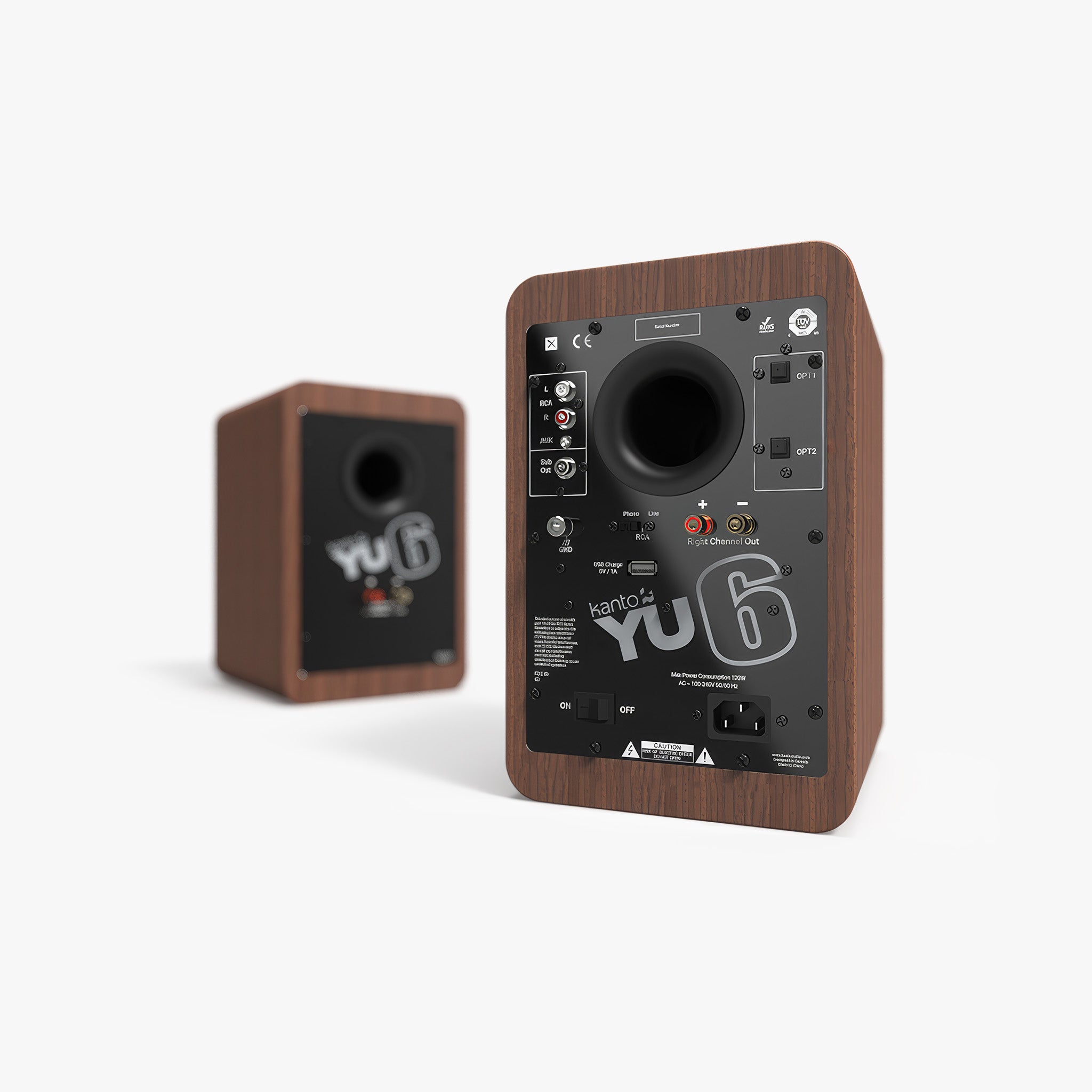 YU6 Aktif Masaüstü Hoparlör | 200W Watt 5'' Bluetooth® | Ceviz