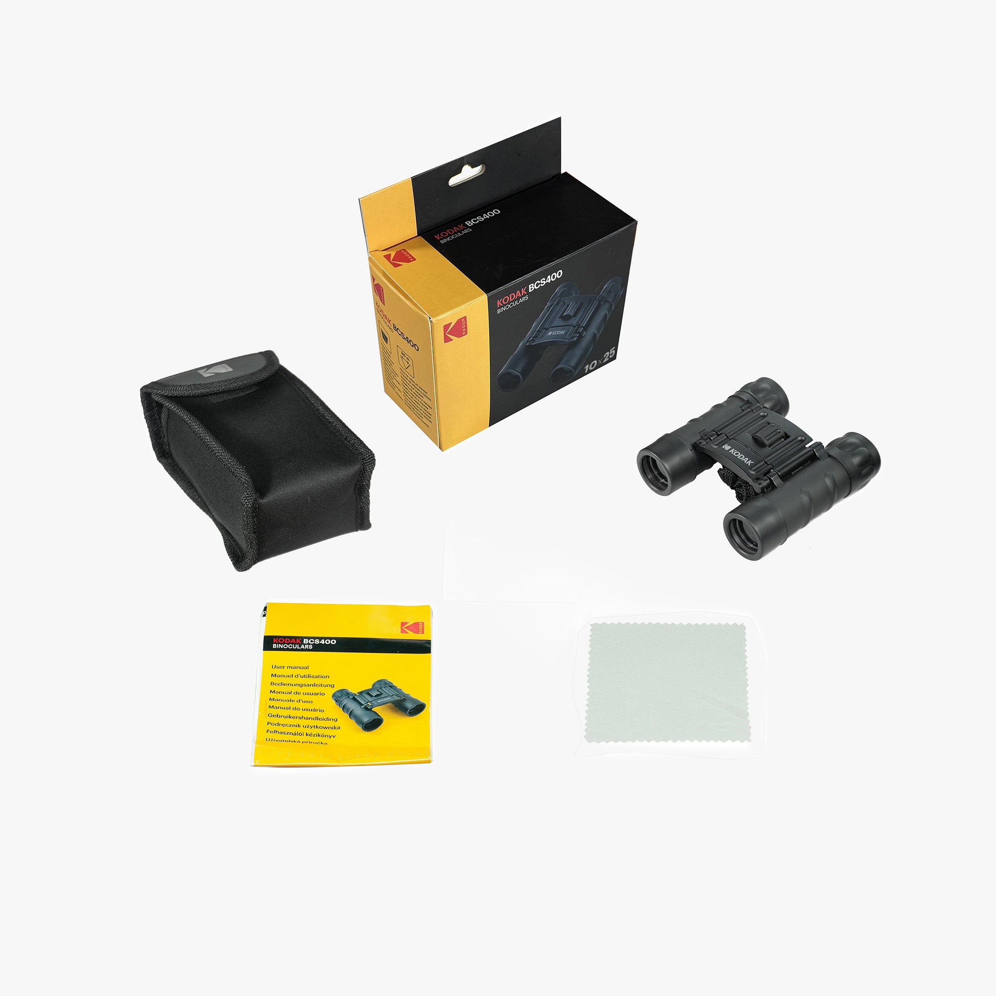 Binoküler BCS400 | 10x25mm Dürbün | Siyah