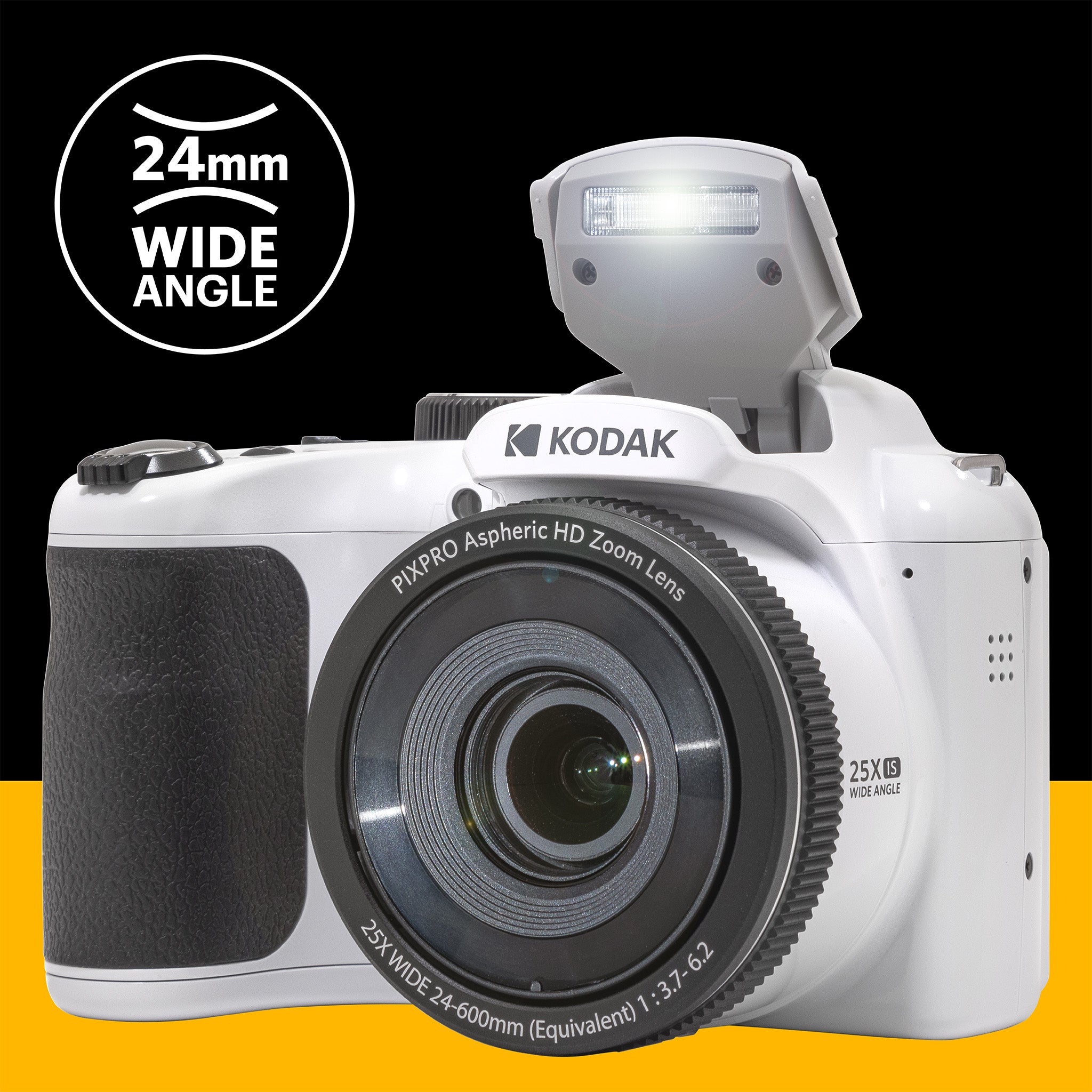 Astro Zoom AZ255 | 25x Yakınlaştırma Dijital Fotoğraf Makinesi | Beyaz