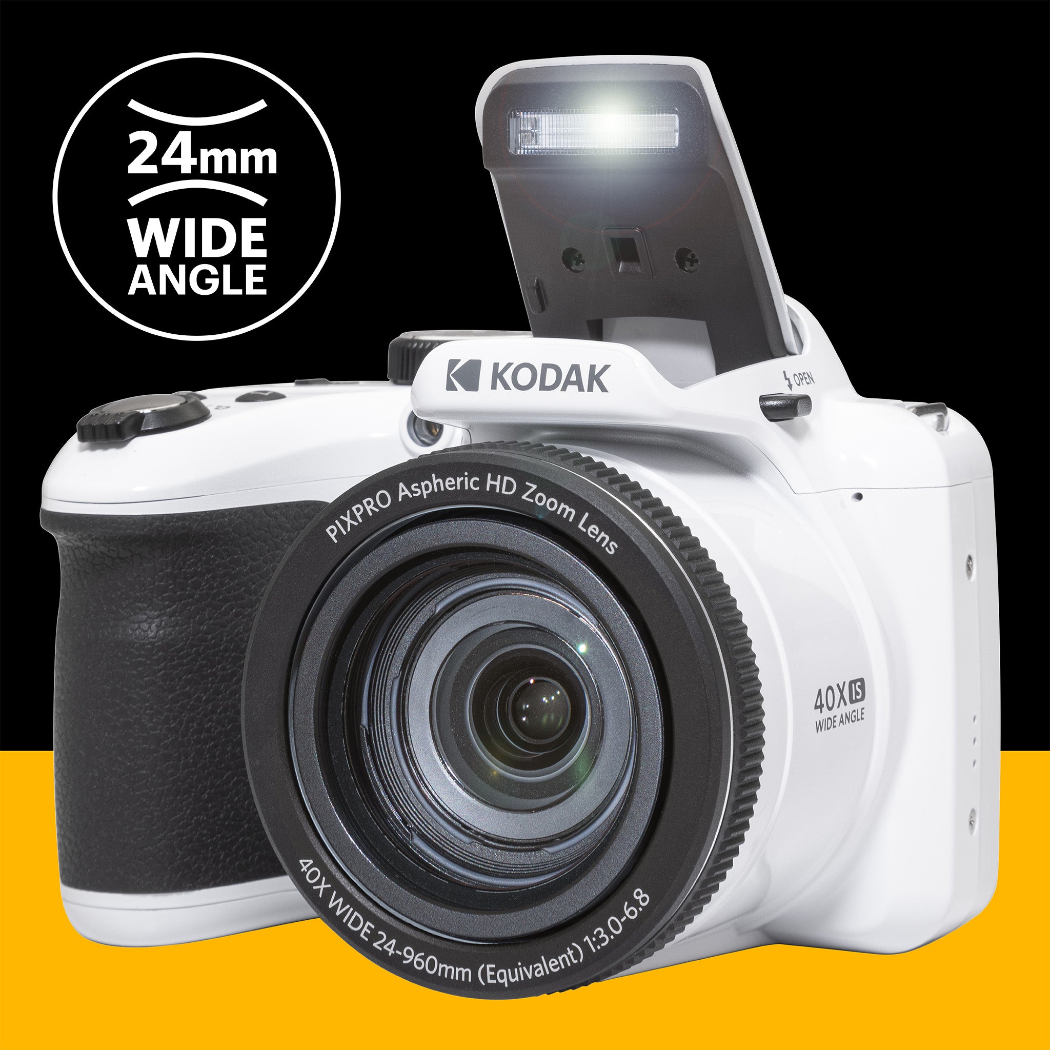 Astro Zoom AZ405 | 40x Yakınlaştırma Dijital Fotoğraf Makinesi | Beyaz