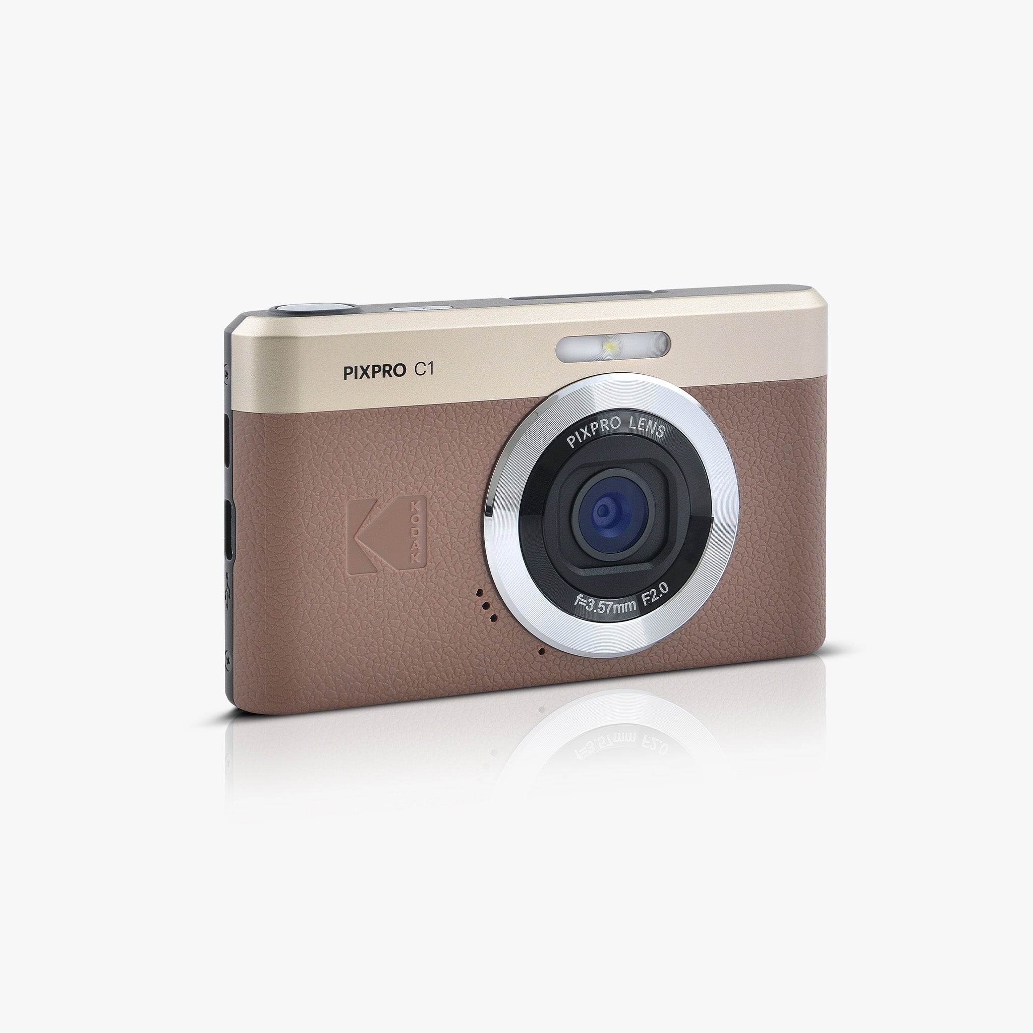 Pixpro Friendly Zoom C1 | 4x Yakınlaştırma Dijital Fotoğraf Makinesi | Kahverengi