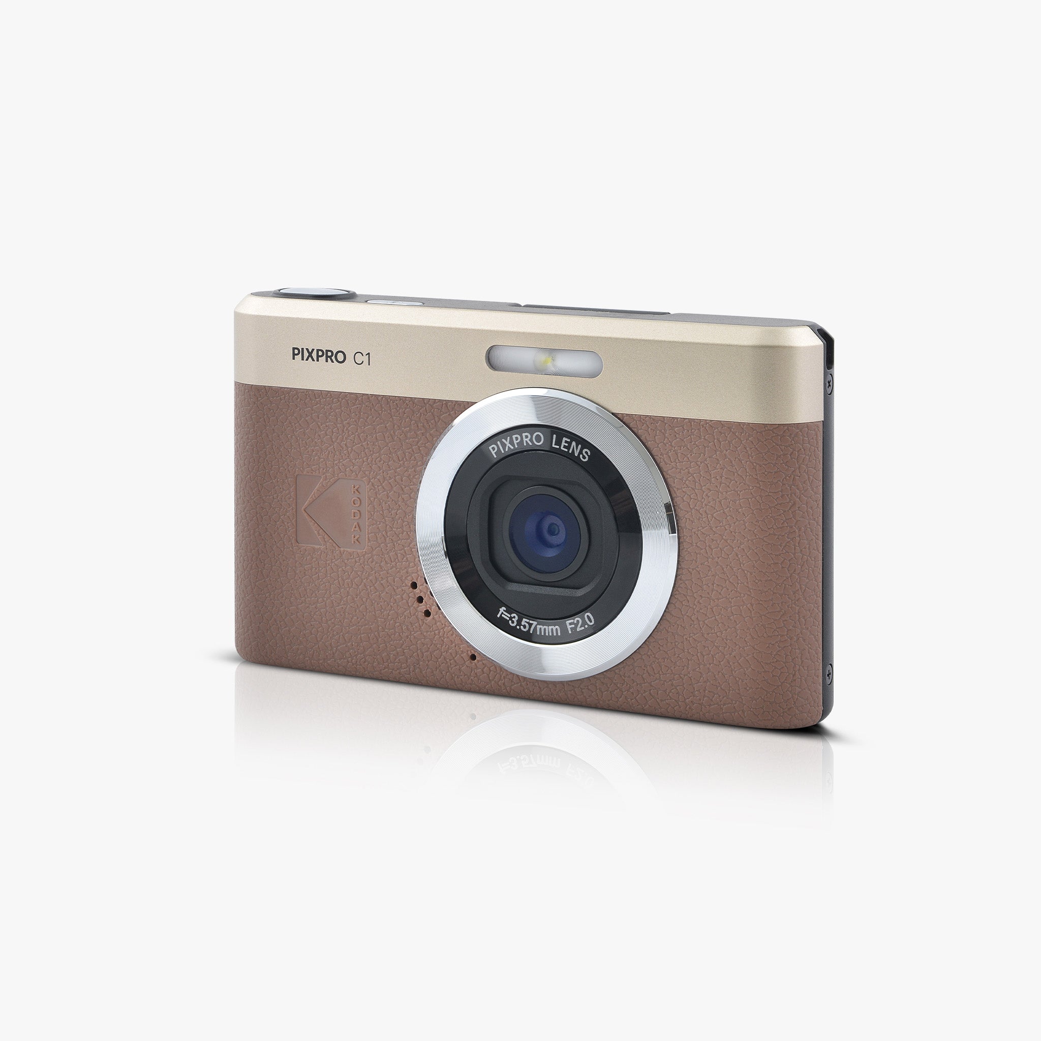 Pixpro Friendly Zoom C1 | 4x Yakınlaştırma Dijital Fotoğraf Makinesi | Kahverengi
