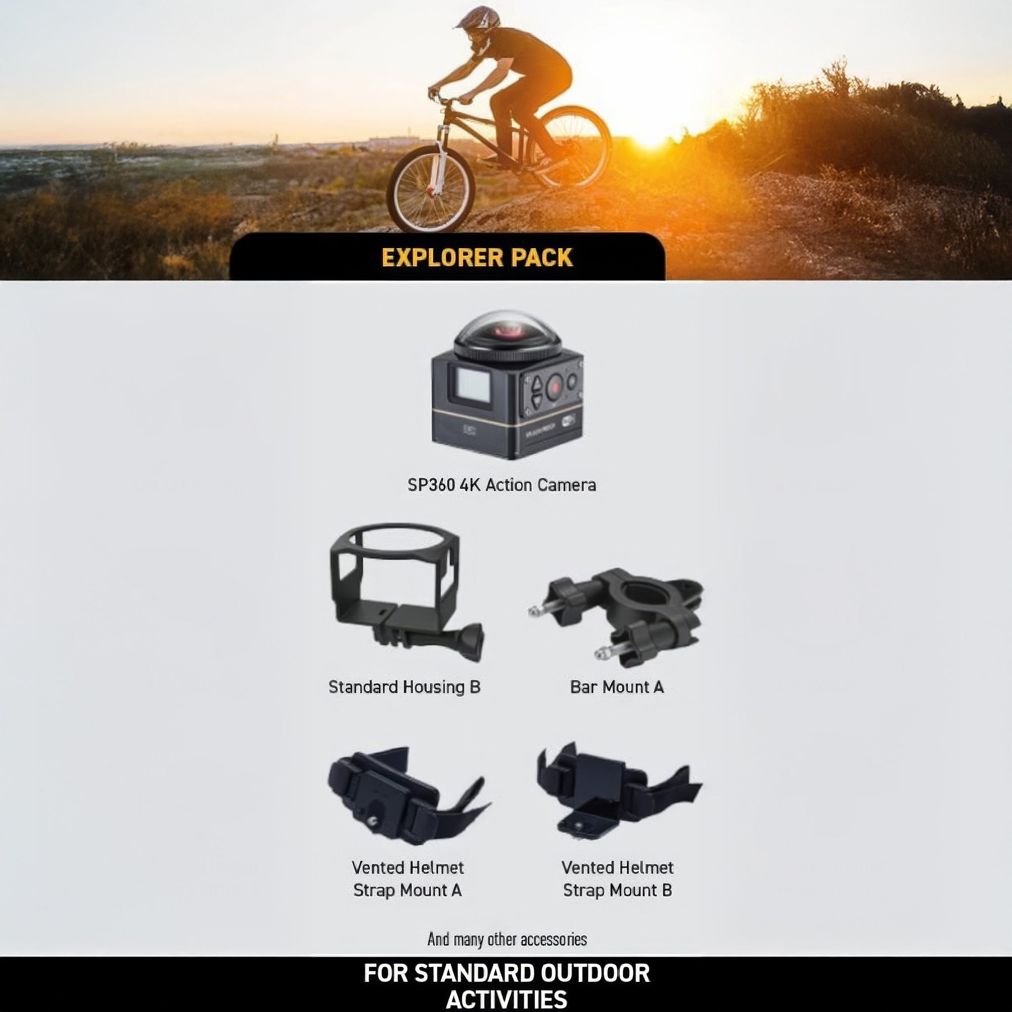 Pixpro SP360 4K Explorer Paket | Aksiyon Ve Eğlence Kamerası