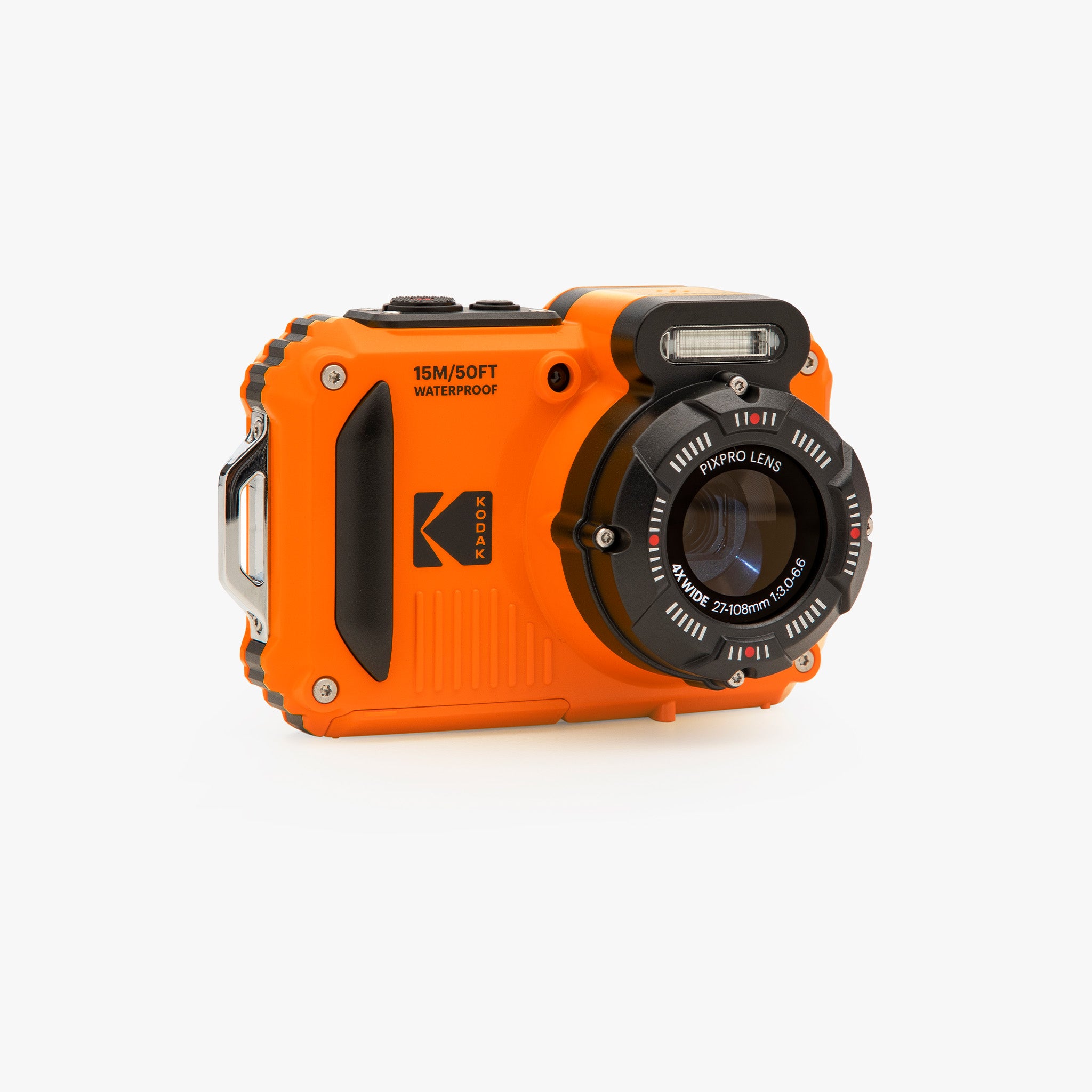 Pixpro WPZ2/4X Yakınlaştırma | Su Altı Fotoğraf Makinesi 16GB SD 2 Lityum Pil | Turuncu