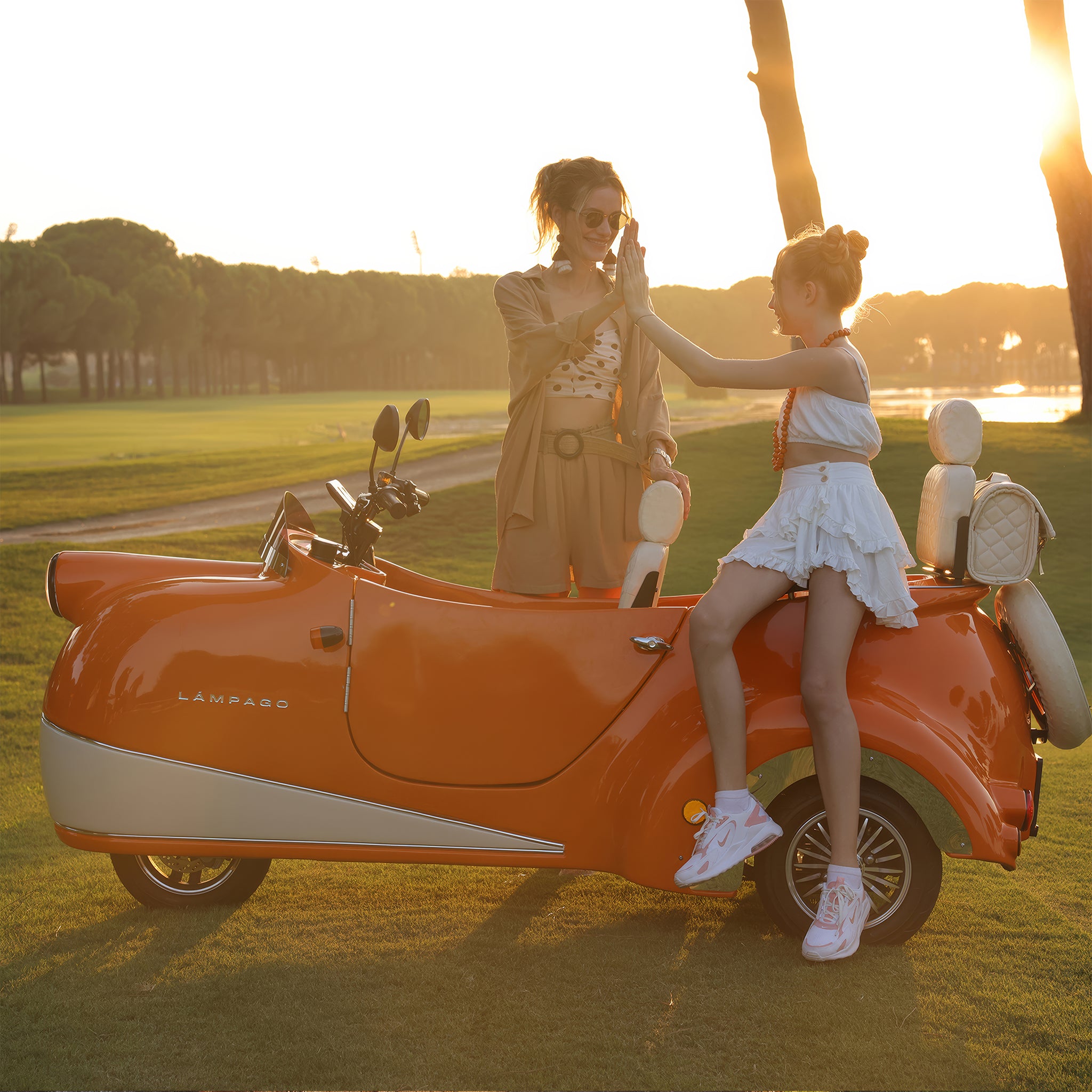 Elektrikli Moped | Blaze Orange