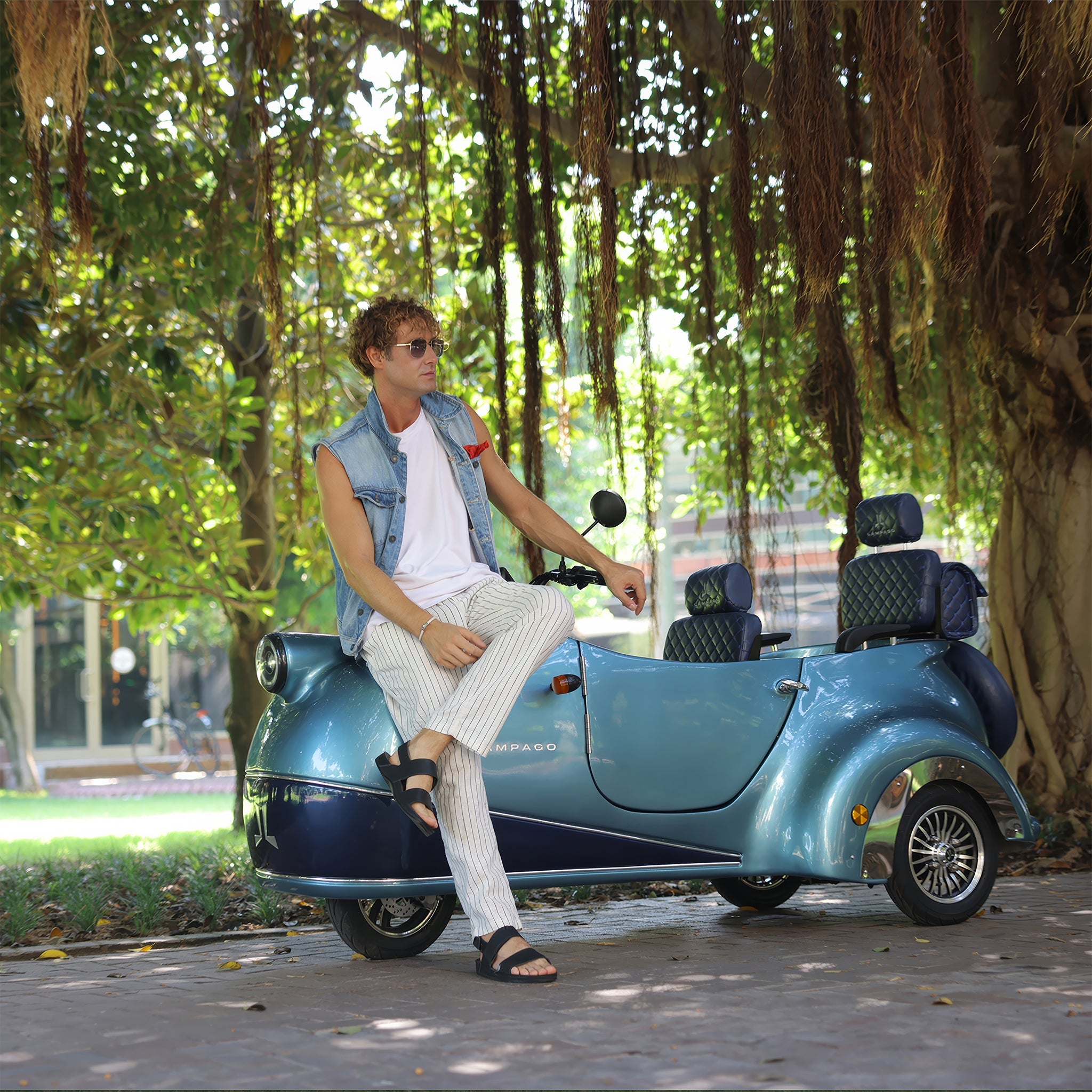 Elektrikli Moped | Ocean Blue